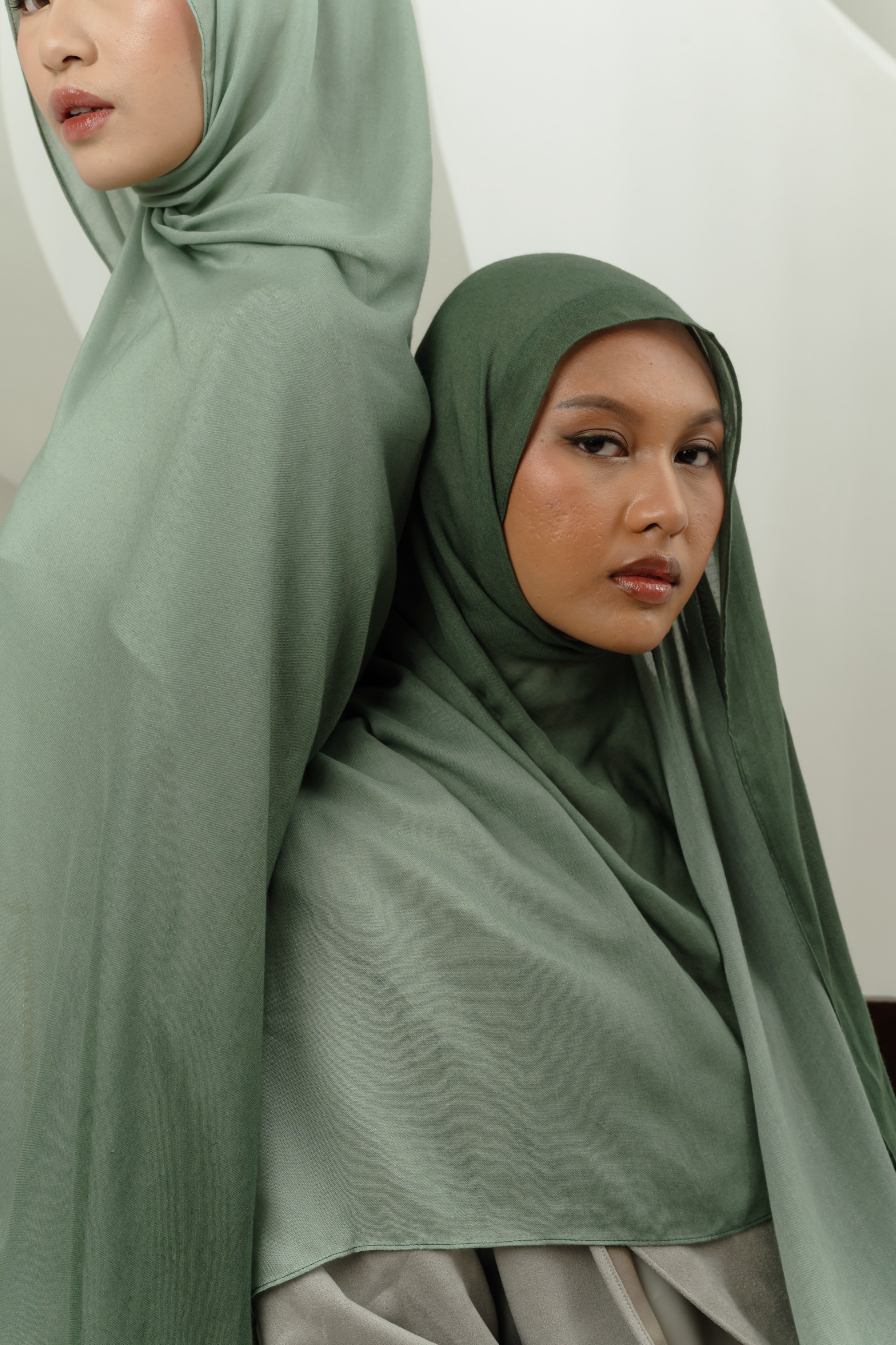 Omna Scarf Mineral Olive | Pashmina Printed Modals