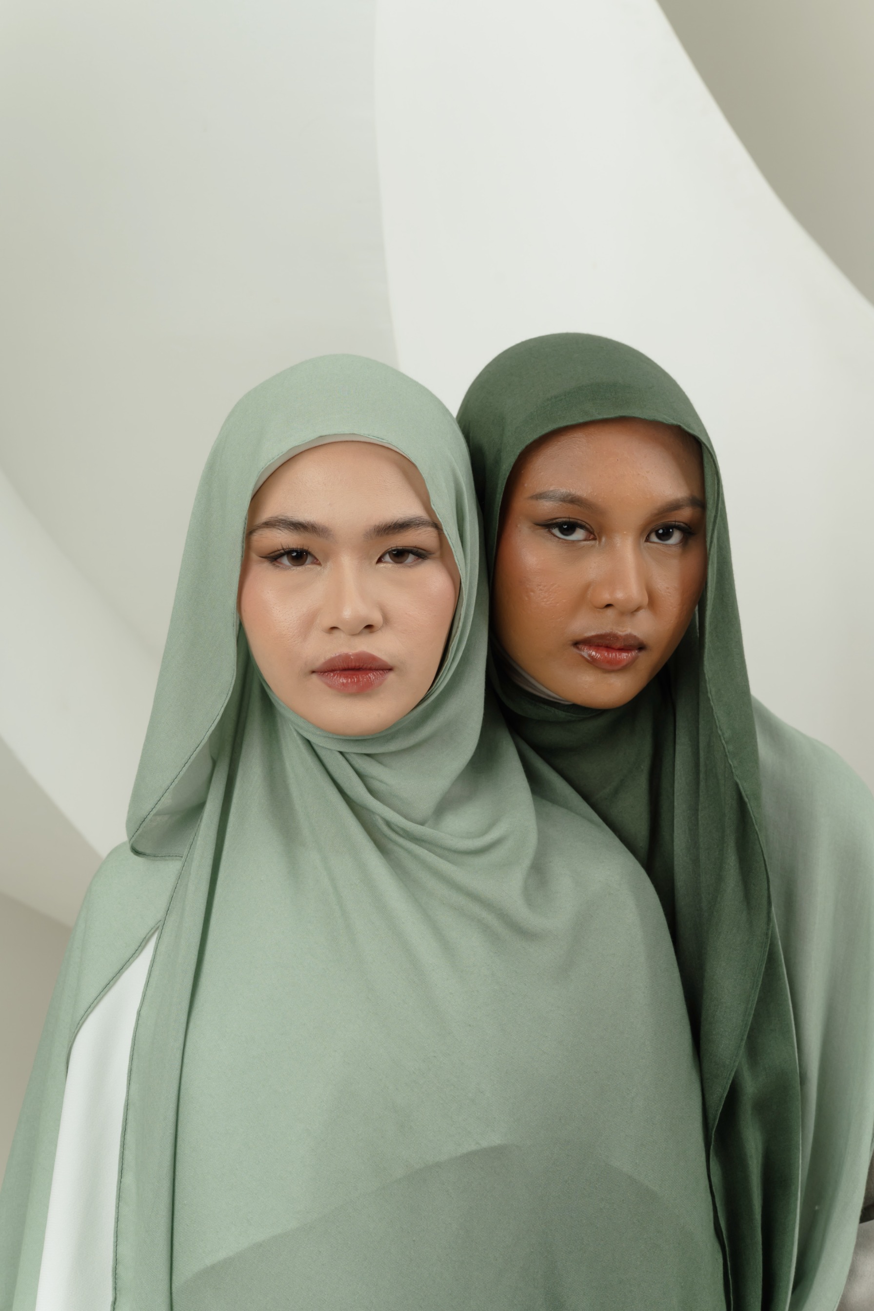 Omna Scarf Mineral Olive | Pashmina Printed Modals