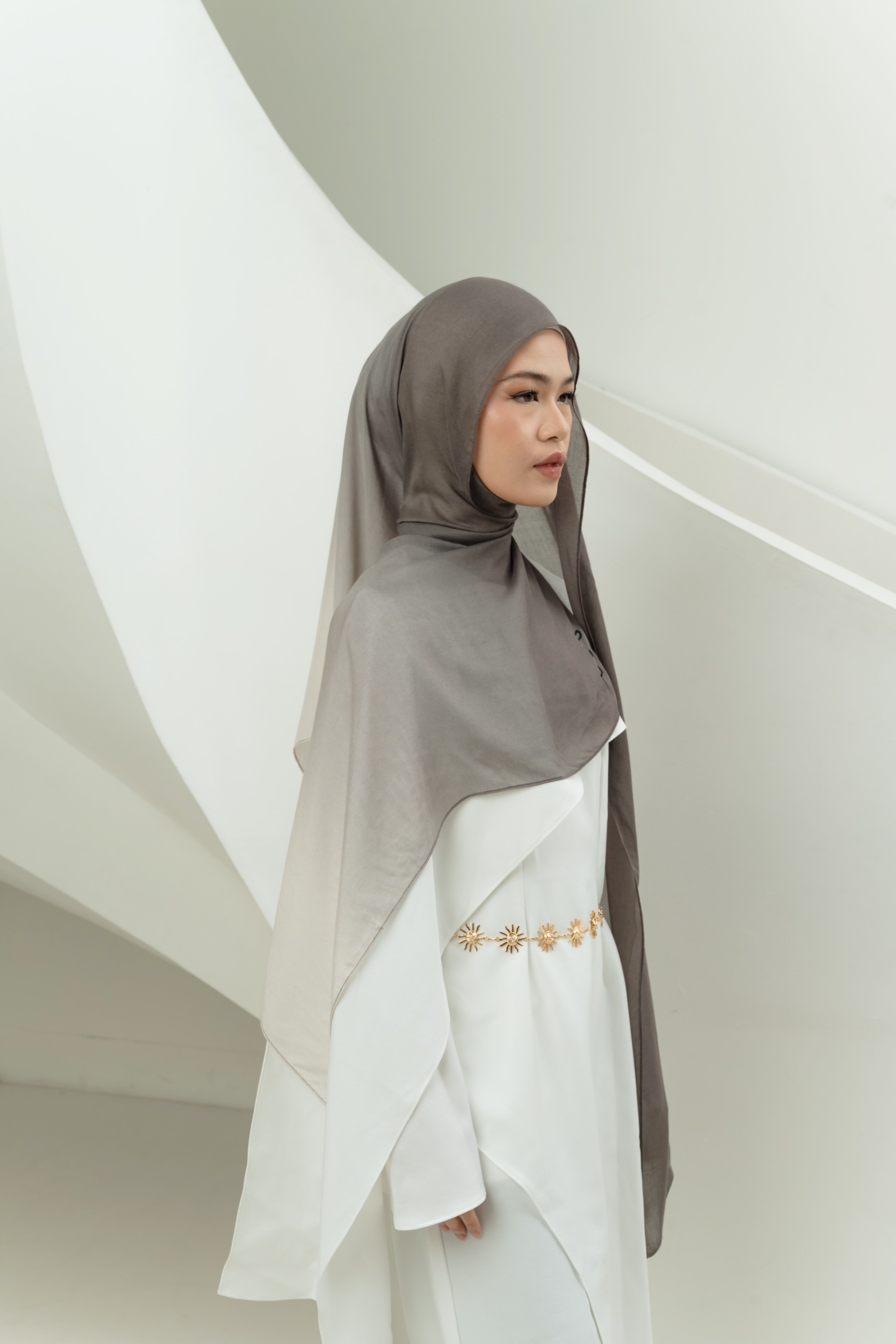 Omna Scarf Silver Stone | Pashmina Printed Modals