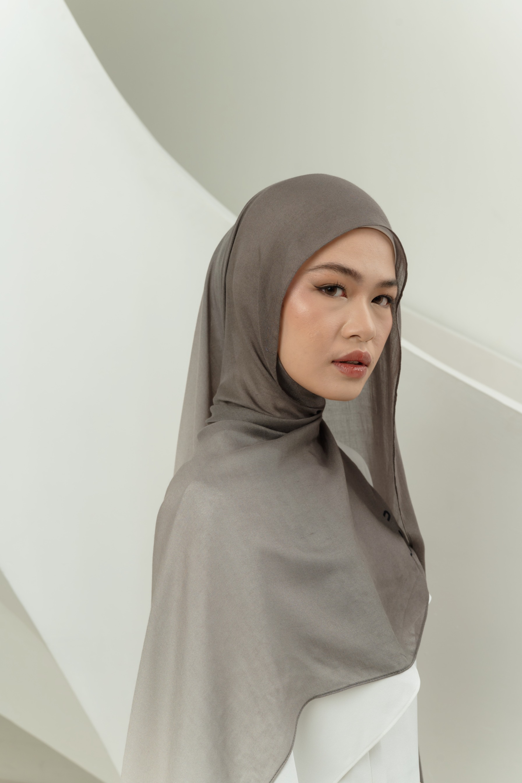 Omna Scarf Silver Stone | Pashmina Printed Modals