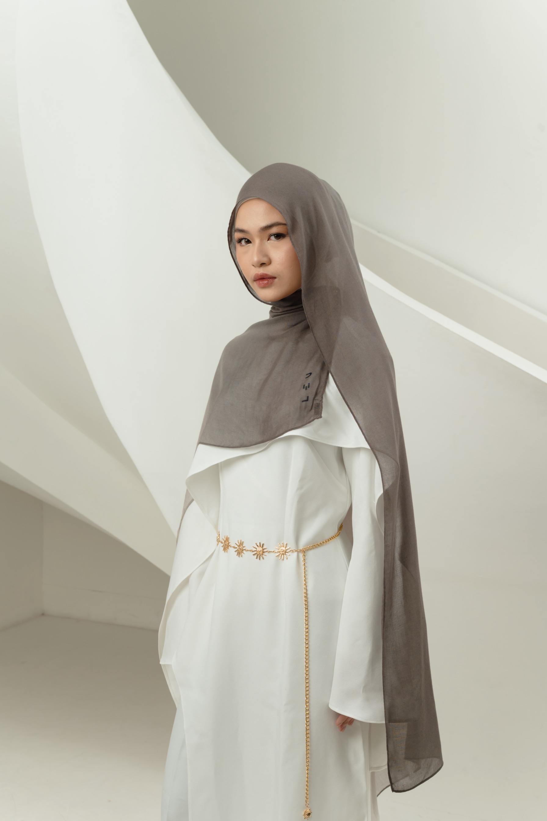 Omna Scarf Silver Stone | Pashmina Printed Modals