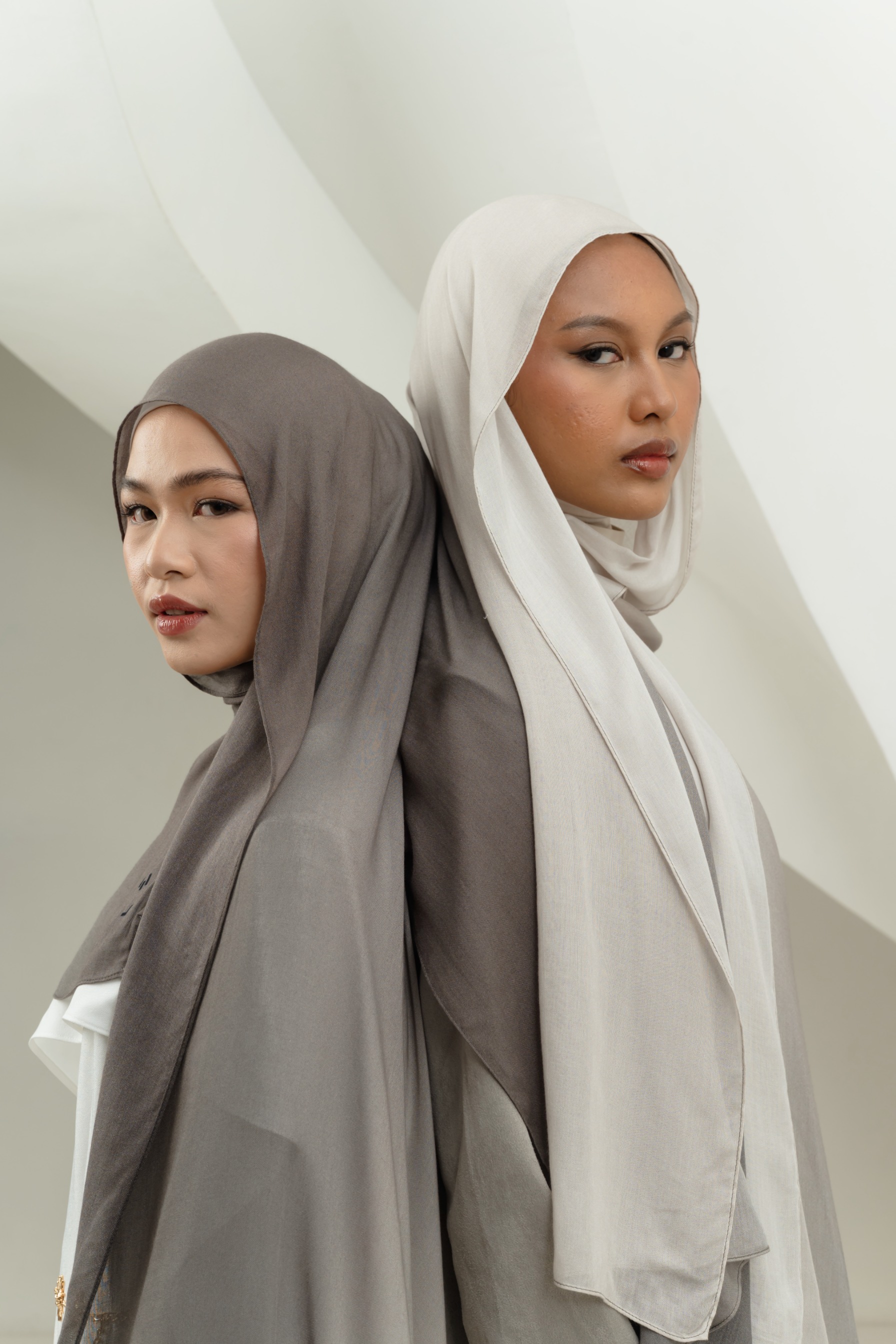 Omna Scarf Silver Stone | Pashmina Printed Modals