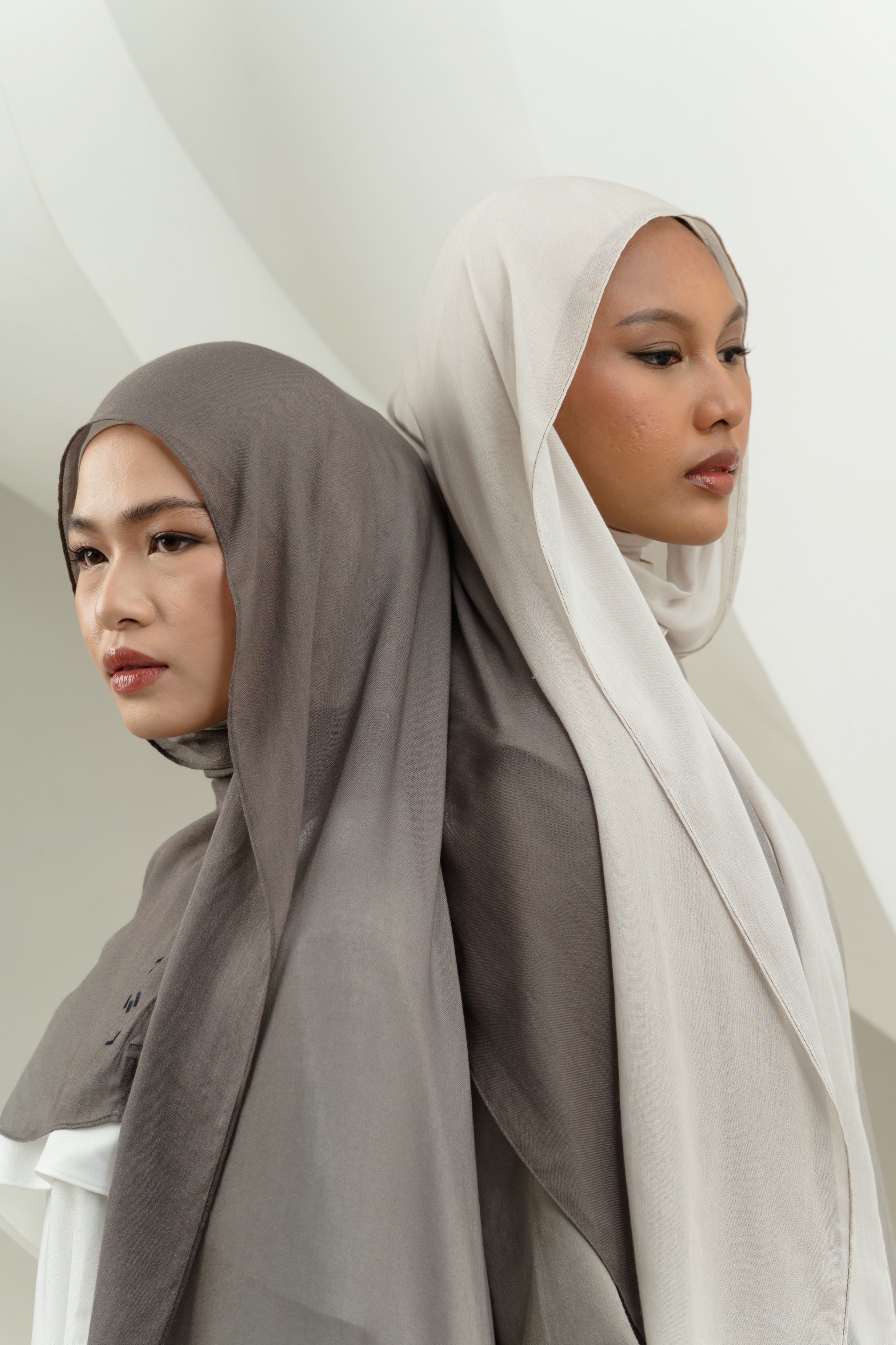 Omna Scarf Silver Stone | Pashmina Printed Modals