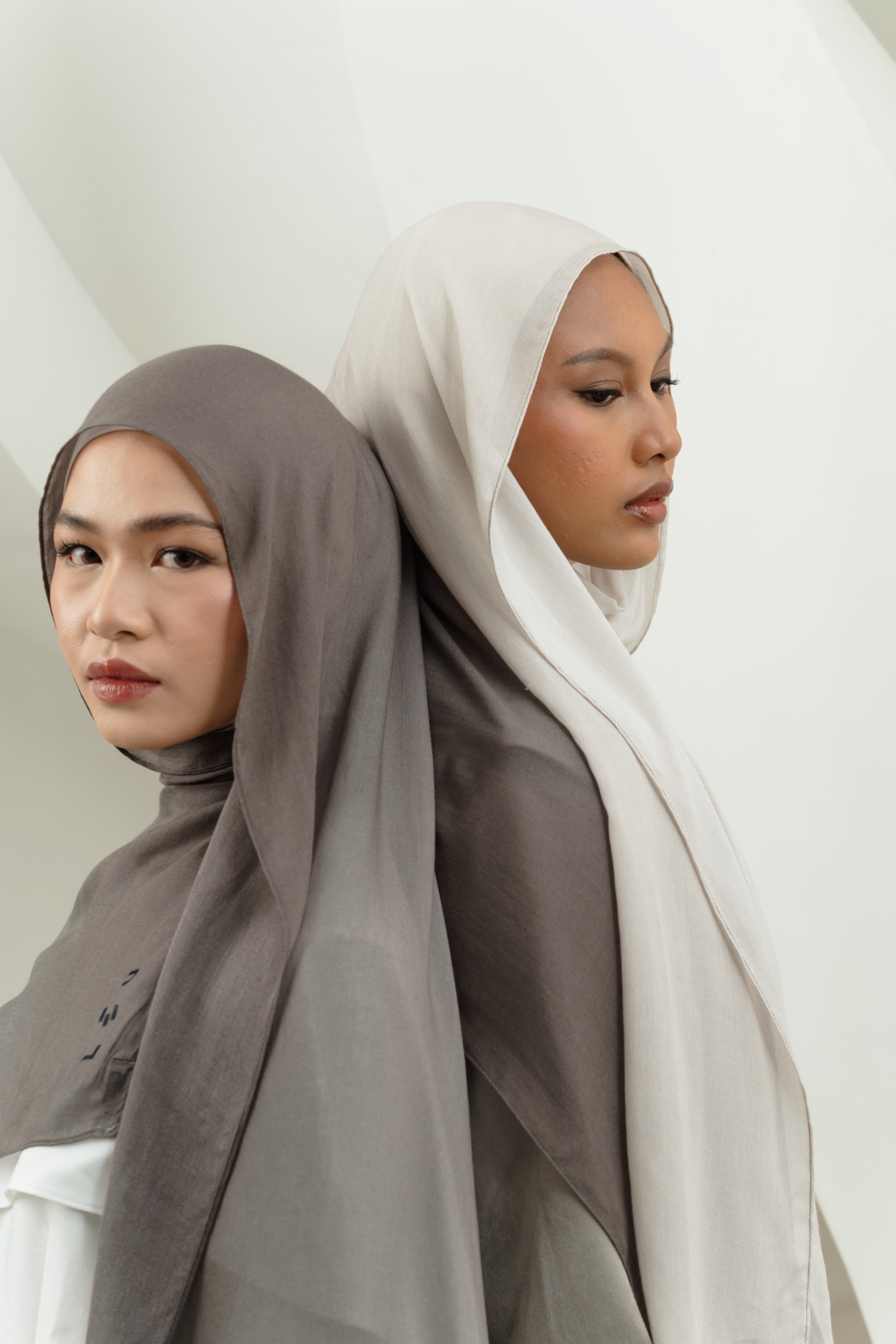 Omna Scarf Silver Stone | Pashmina Printed Modals