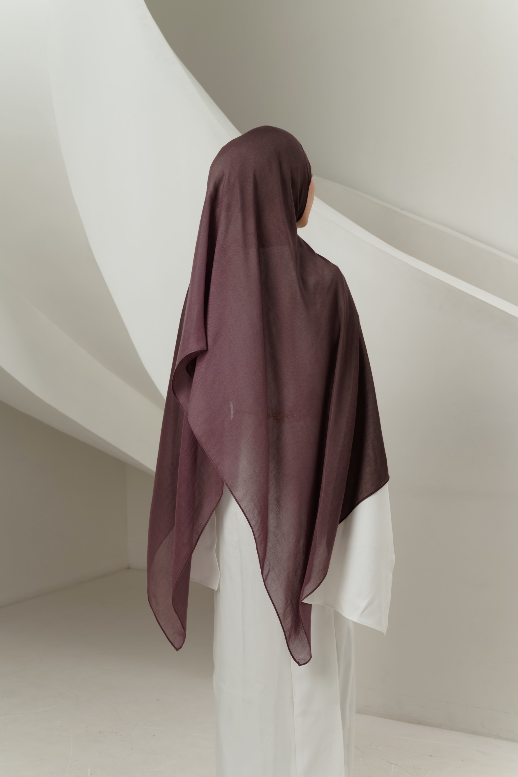 Omna Scarf Midnight Plum | Pashmina Printed Modals