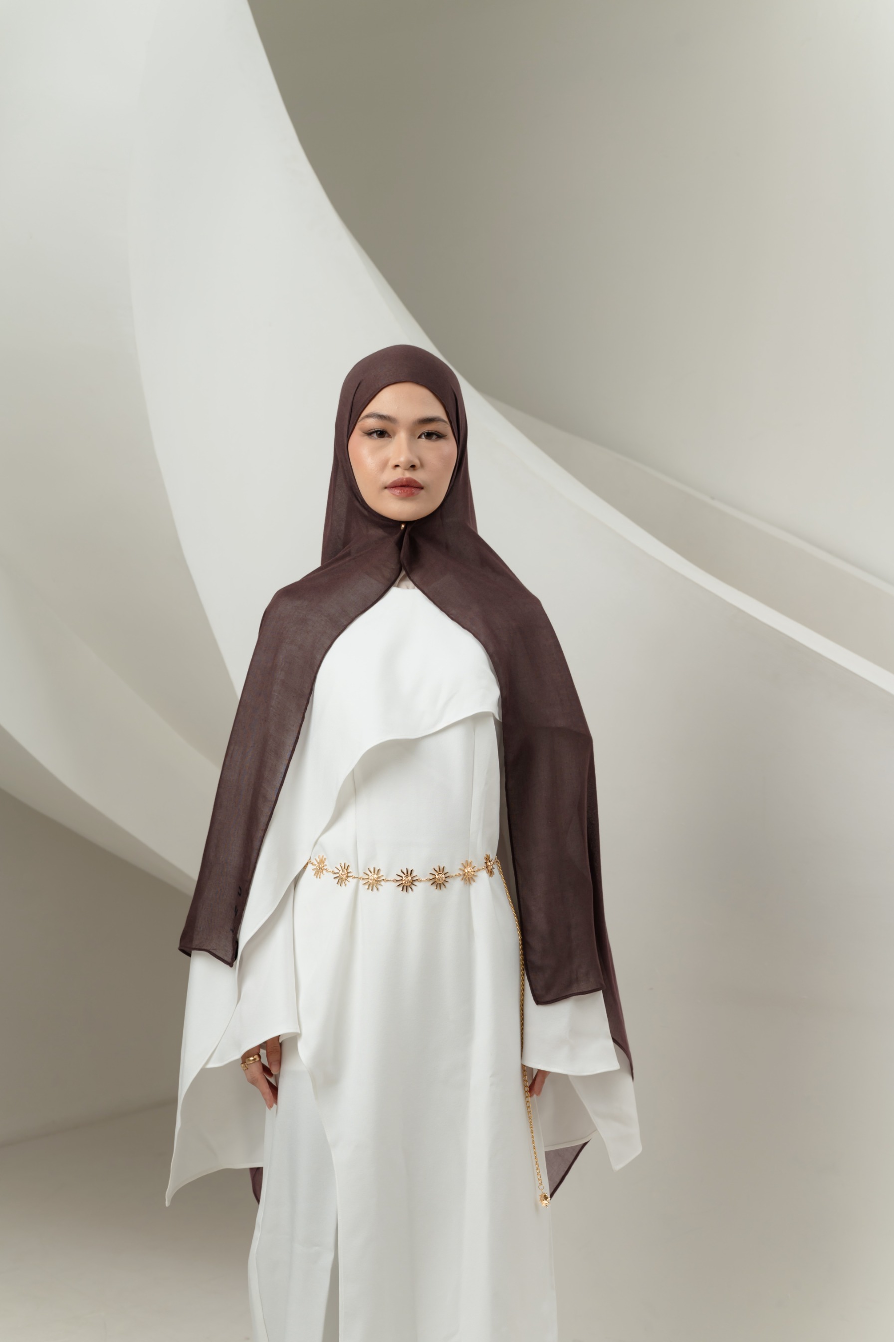 Omna Scarf Midnight Plum | Pashmina Printed Modals