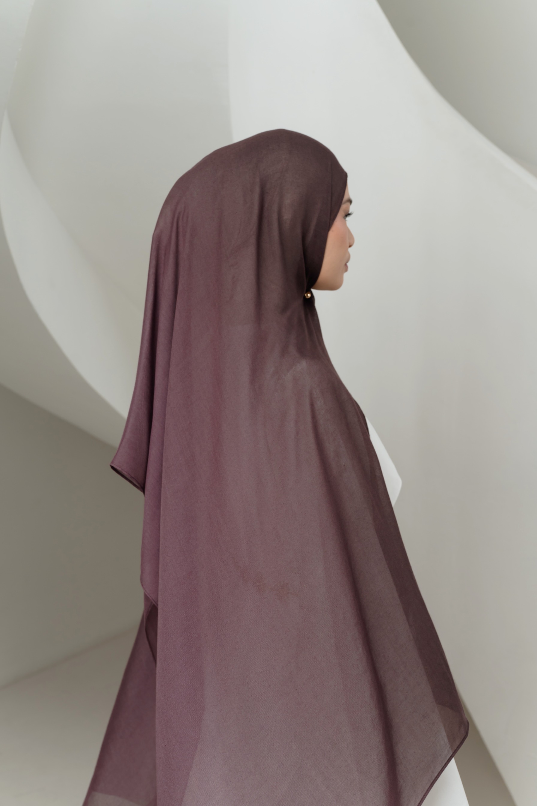 Omna Scarf Midnight Plum | Pashmina Printed Modals