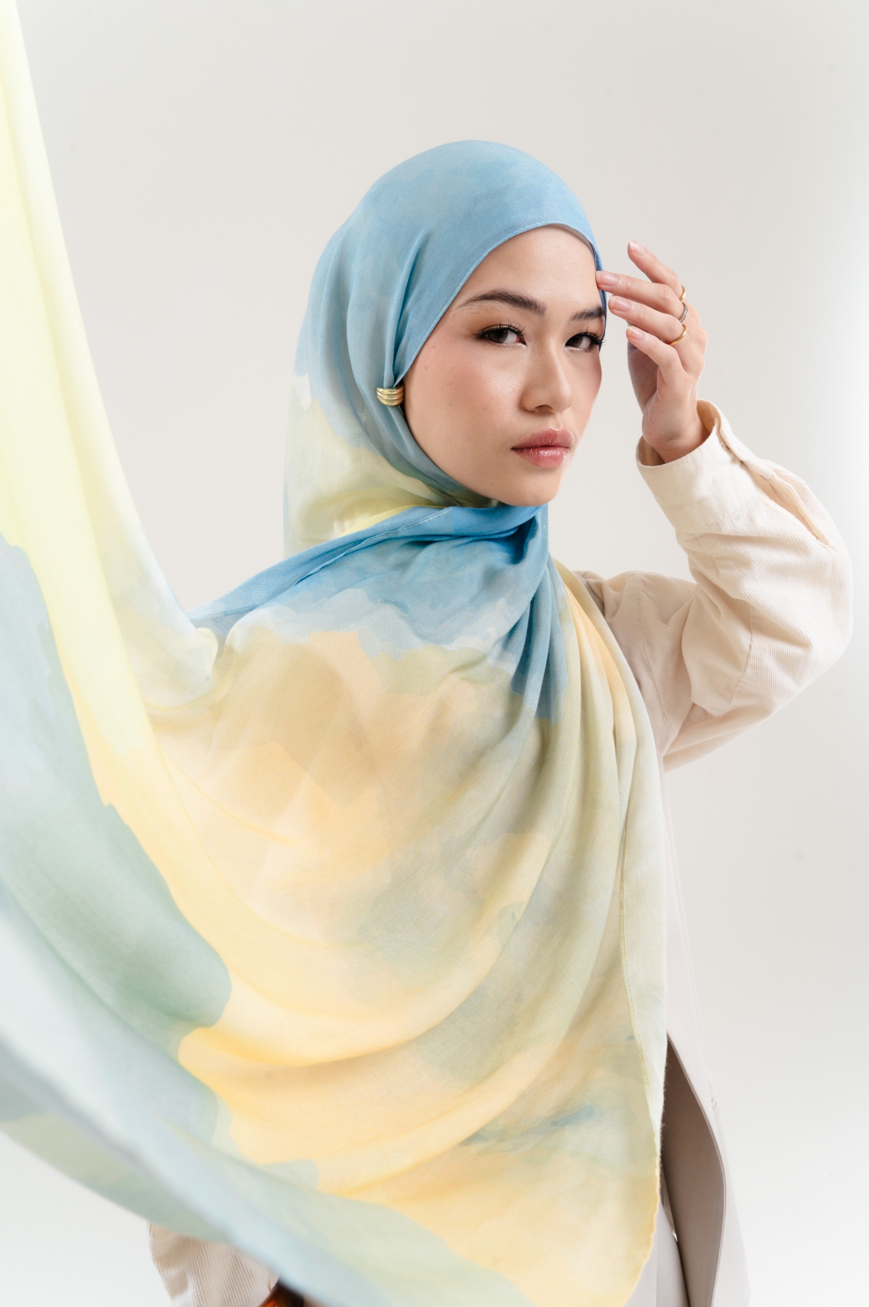 Watercolor Scarf x Wardah | Pashmina Printed Modals