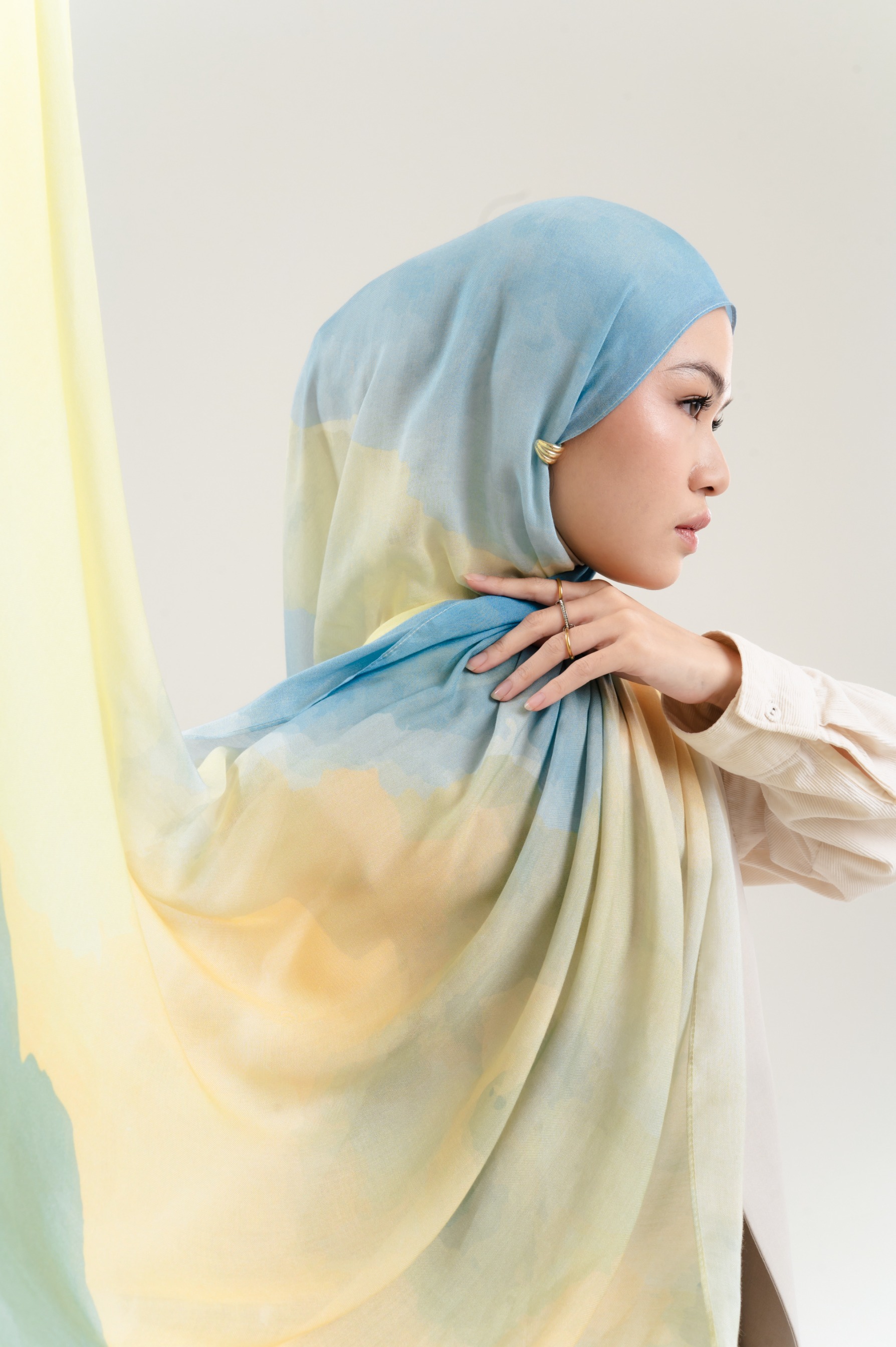 Watercolor Scarf x Wardah | Pashmina Printed Modals