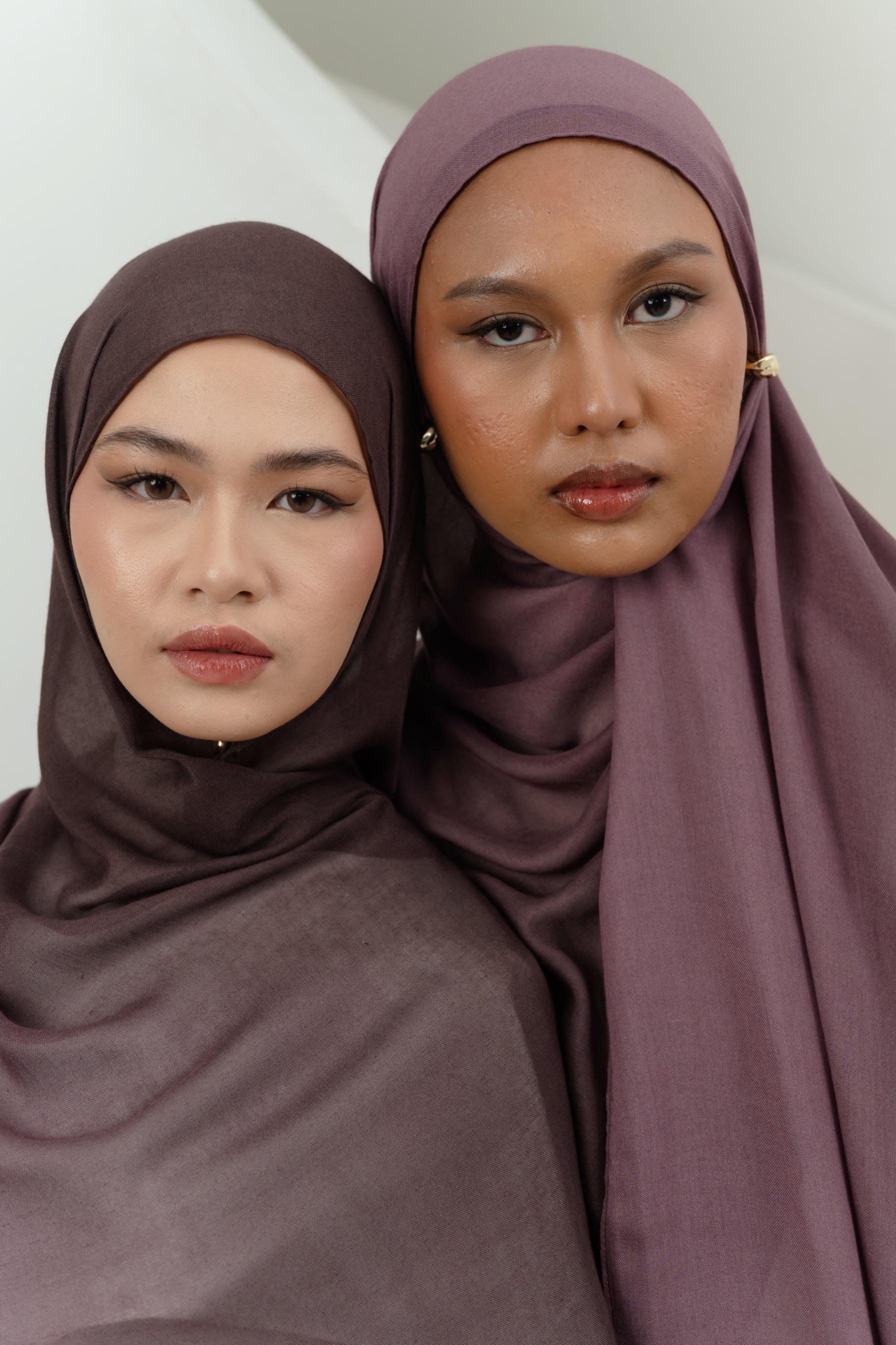 Omna Scarf Midnight Plum | Pashmina Printed Modals