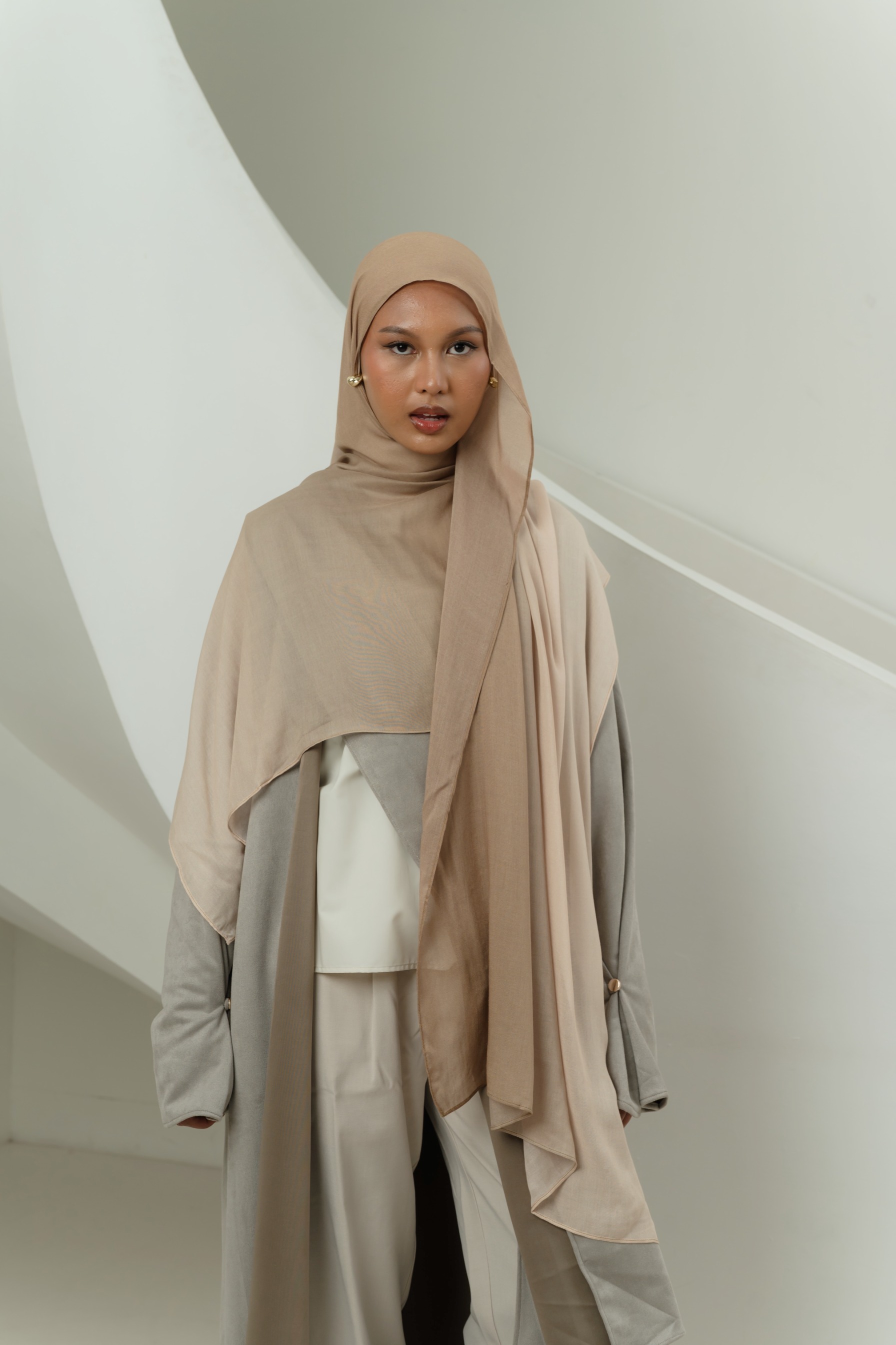Omna Scarf Golden Sand | Pashmina Printed Modals