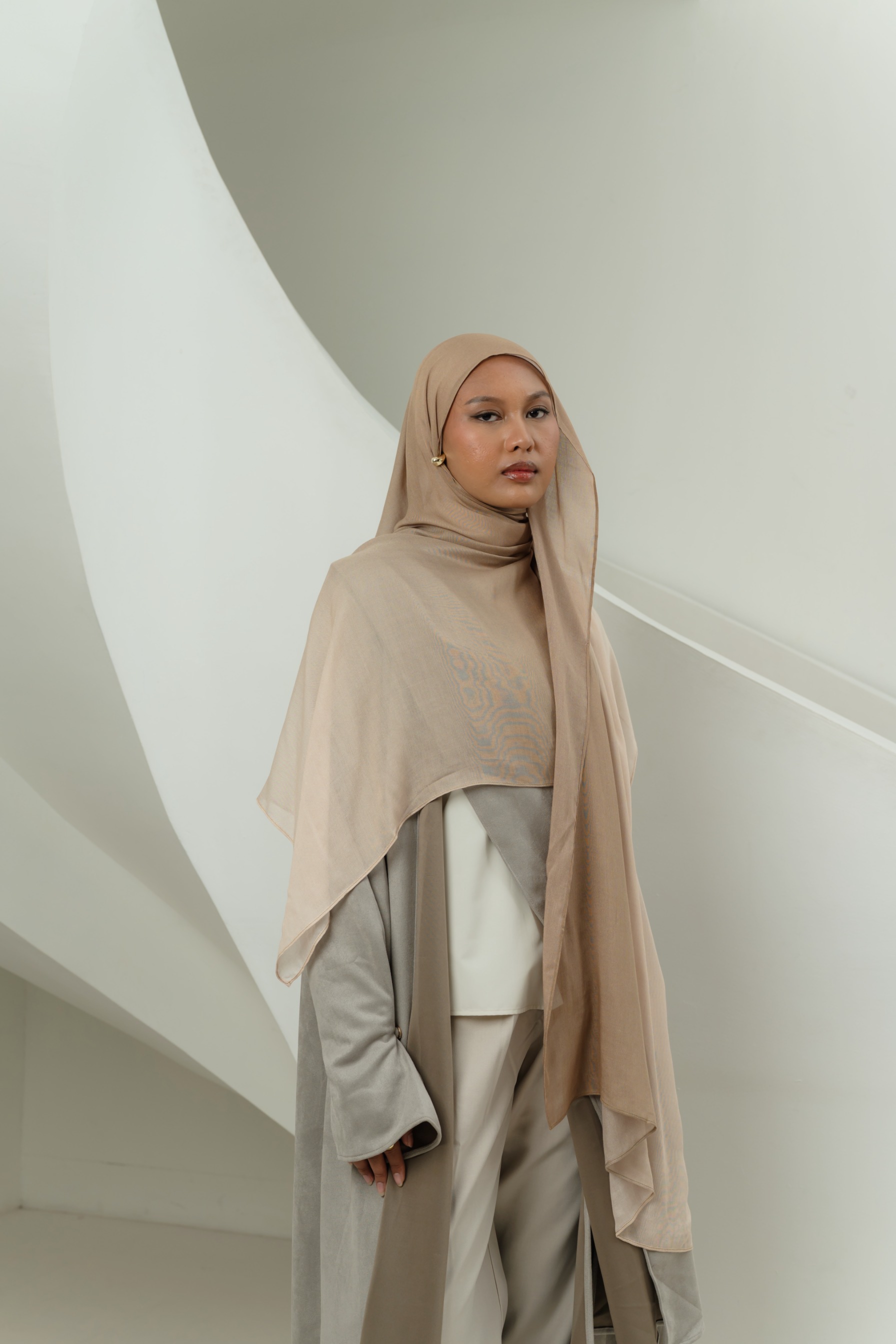 Omna Scarf Golden Sand | Pashmina Printed Modals