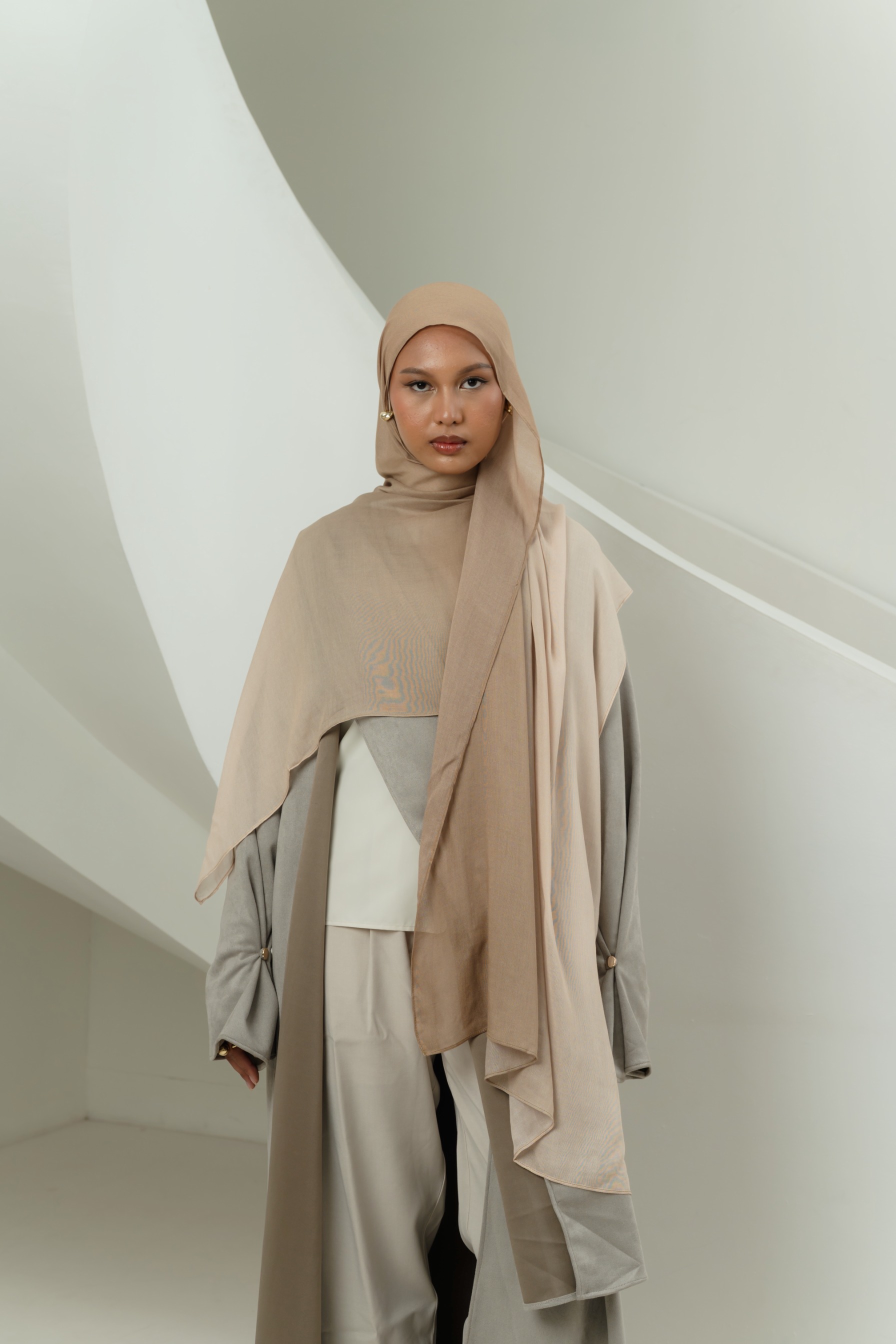 Omna Scarf Golden Sand | Pashmina Printed Modals
