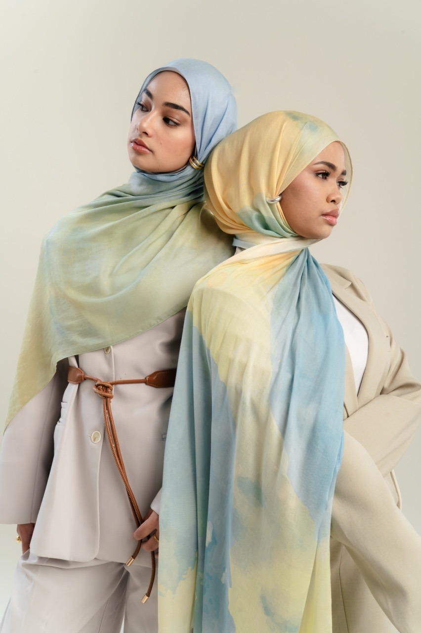 Watercolor Scarf x Wardah | Pashmina Printed Modals