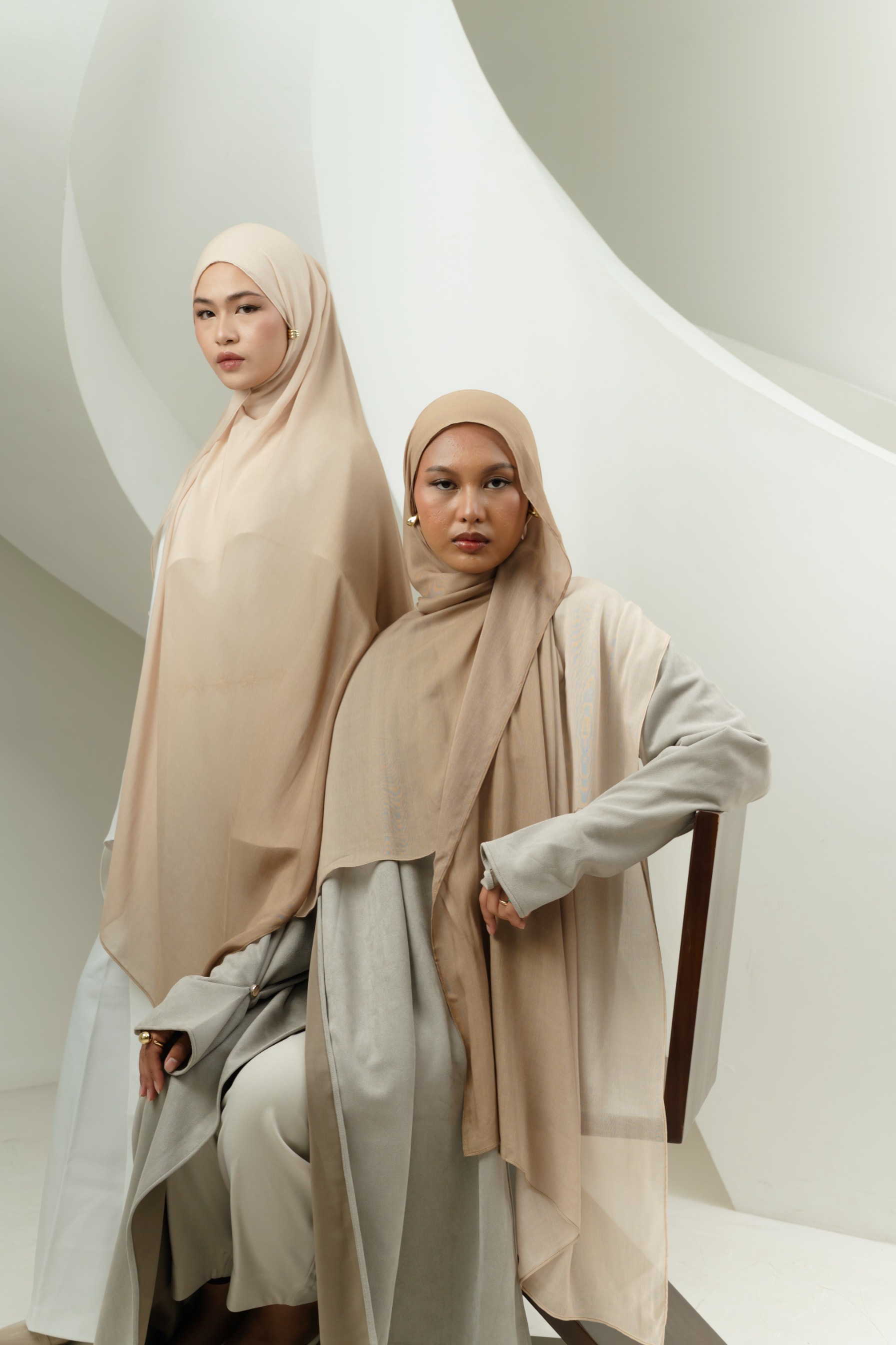 Omna Scarf Golden Sand | Pashmina Printed Modals