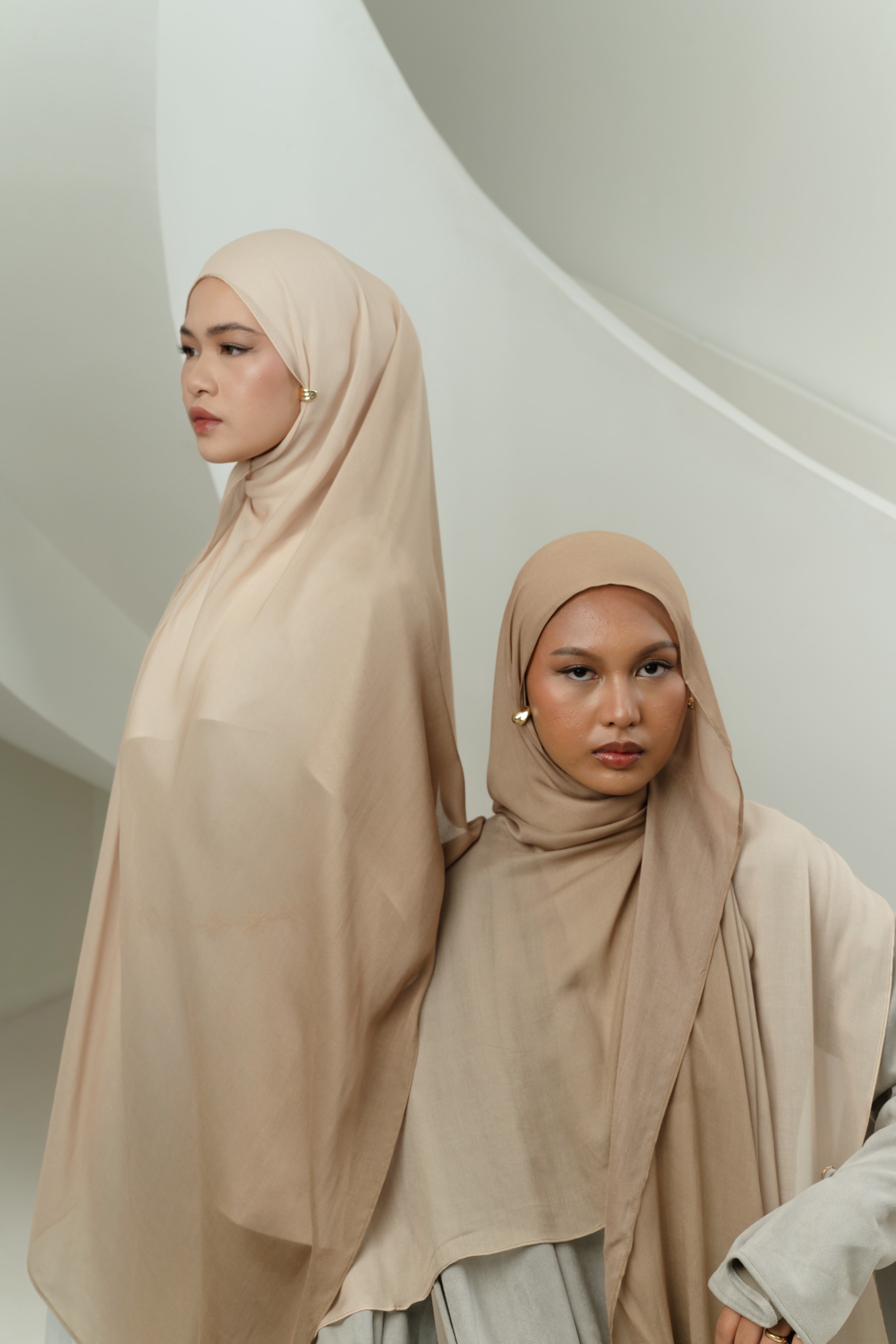 Omna Scarf Golden Sand | Pashmina Printed Modals