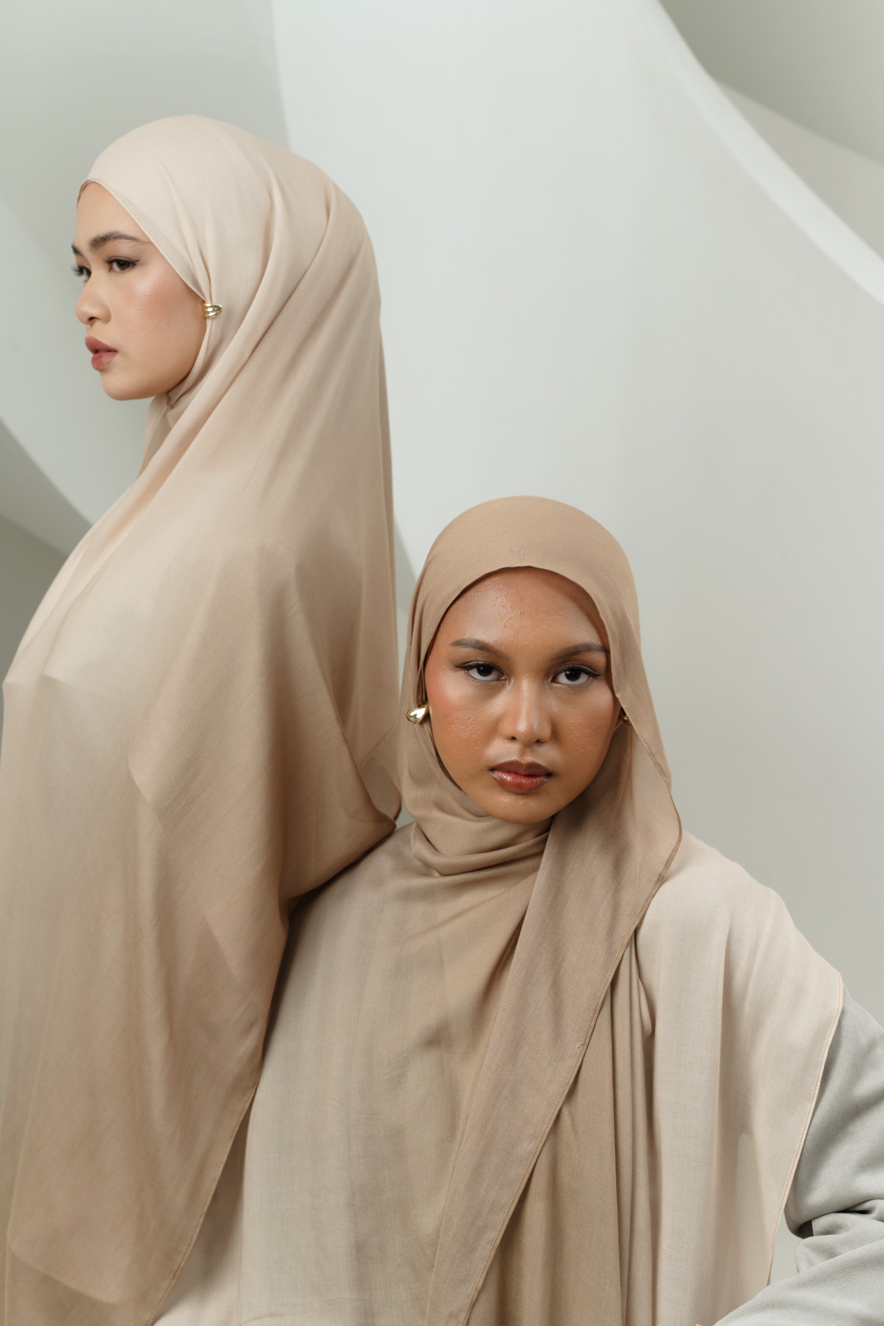 Omna Scarf Golden Sand | Pashmina Printed Modals