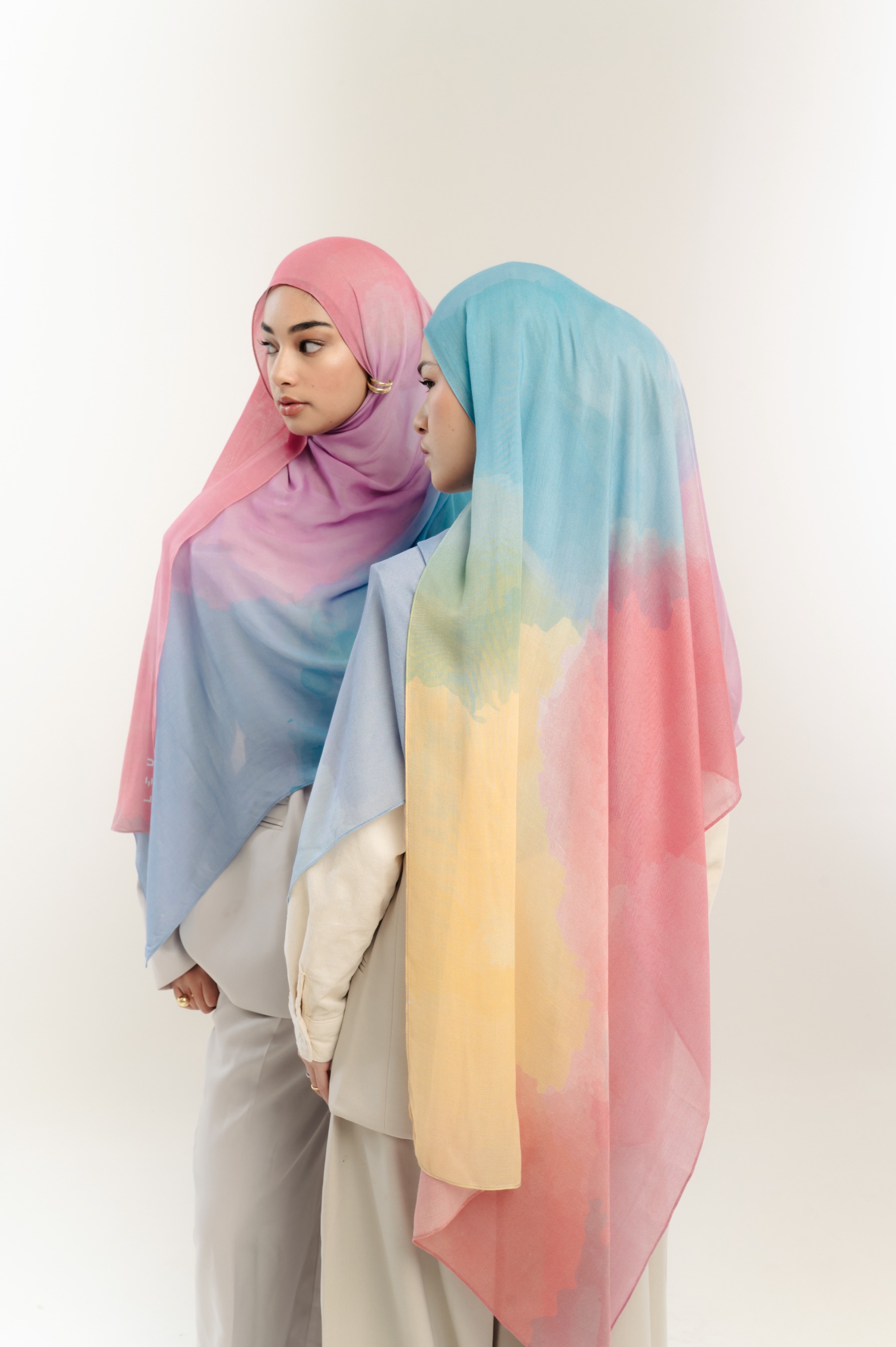 Watercolor Scarf x Wardah | Pashmina Printed Modals