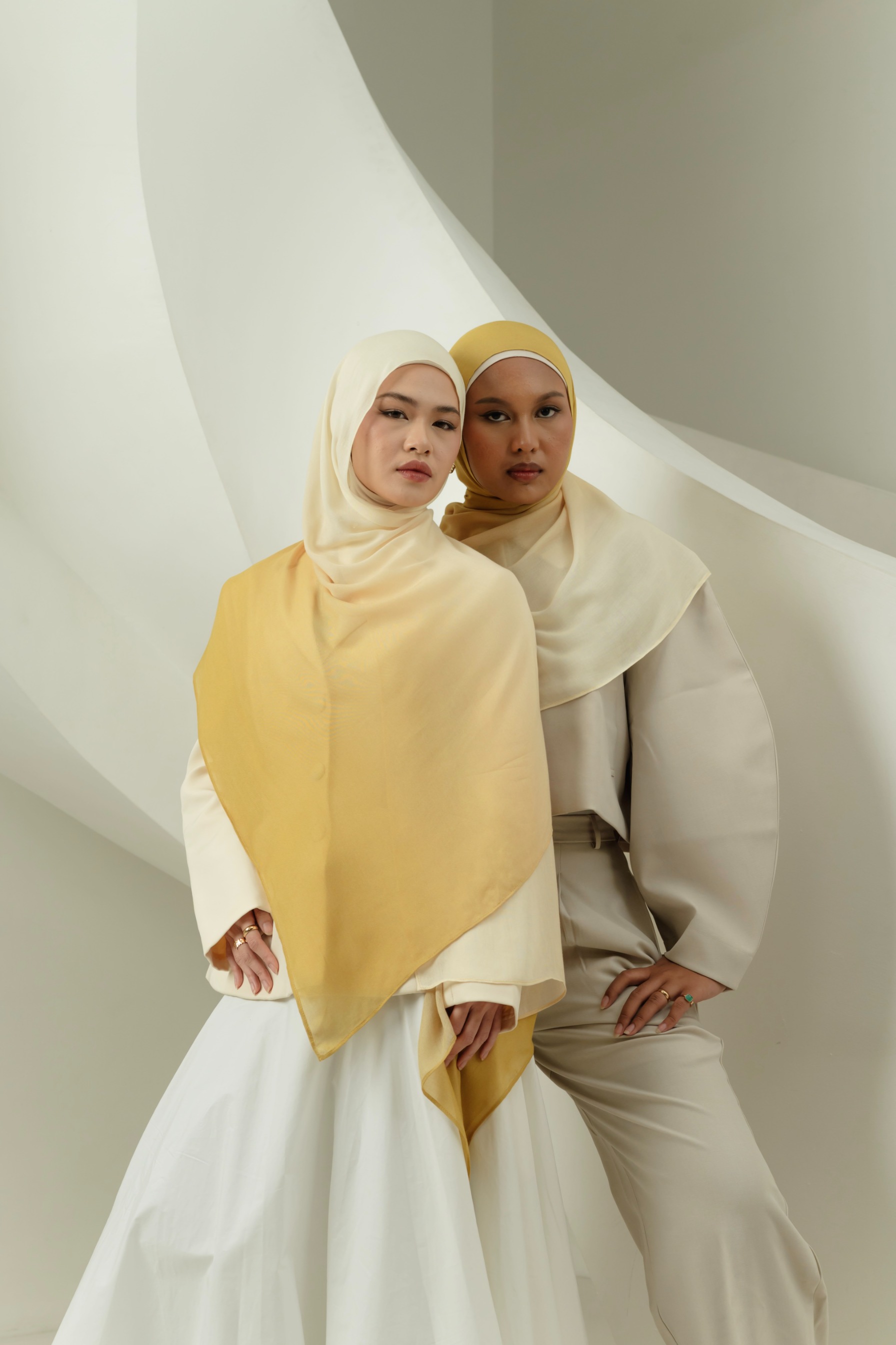 Omna Scarf Sunkissed Yellow | Pashmina Printed Modals