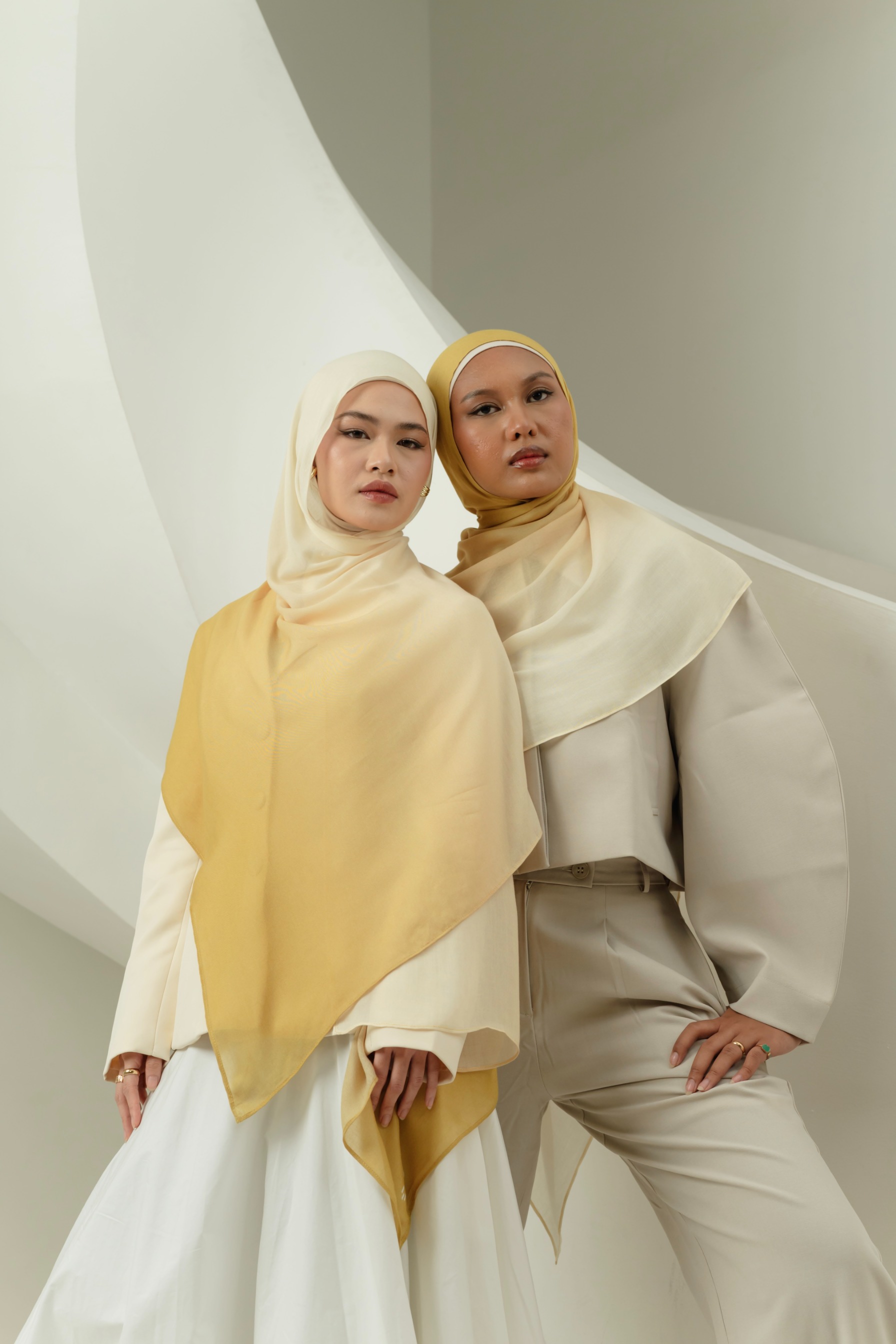 Omna Scarf Sunkissed Yellow | Pashmina Printed Modals