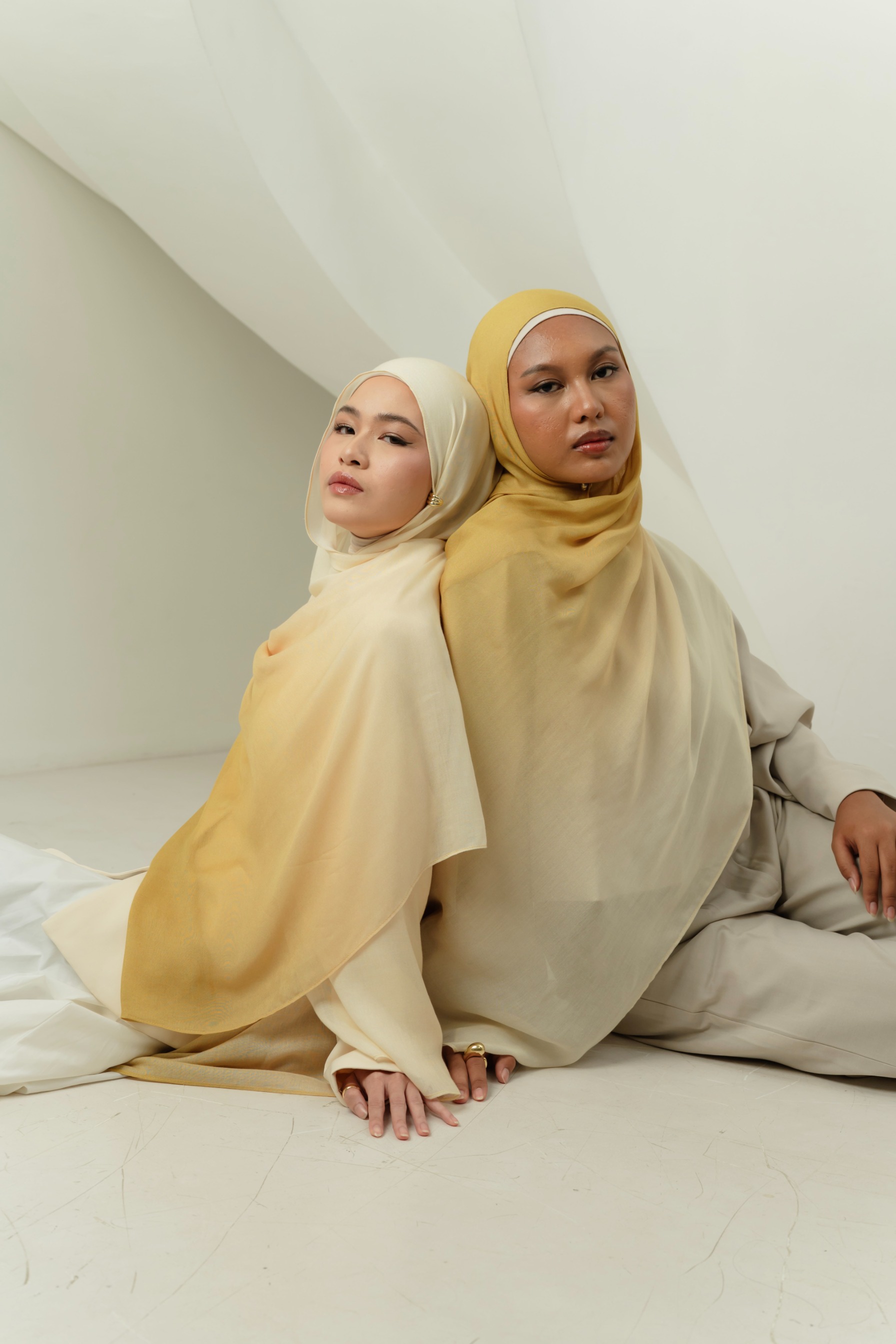 Omna Scarf Sunkissed Yellow | Pashmina Printed Modals