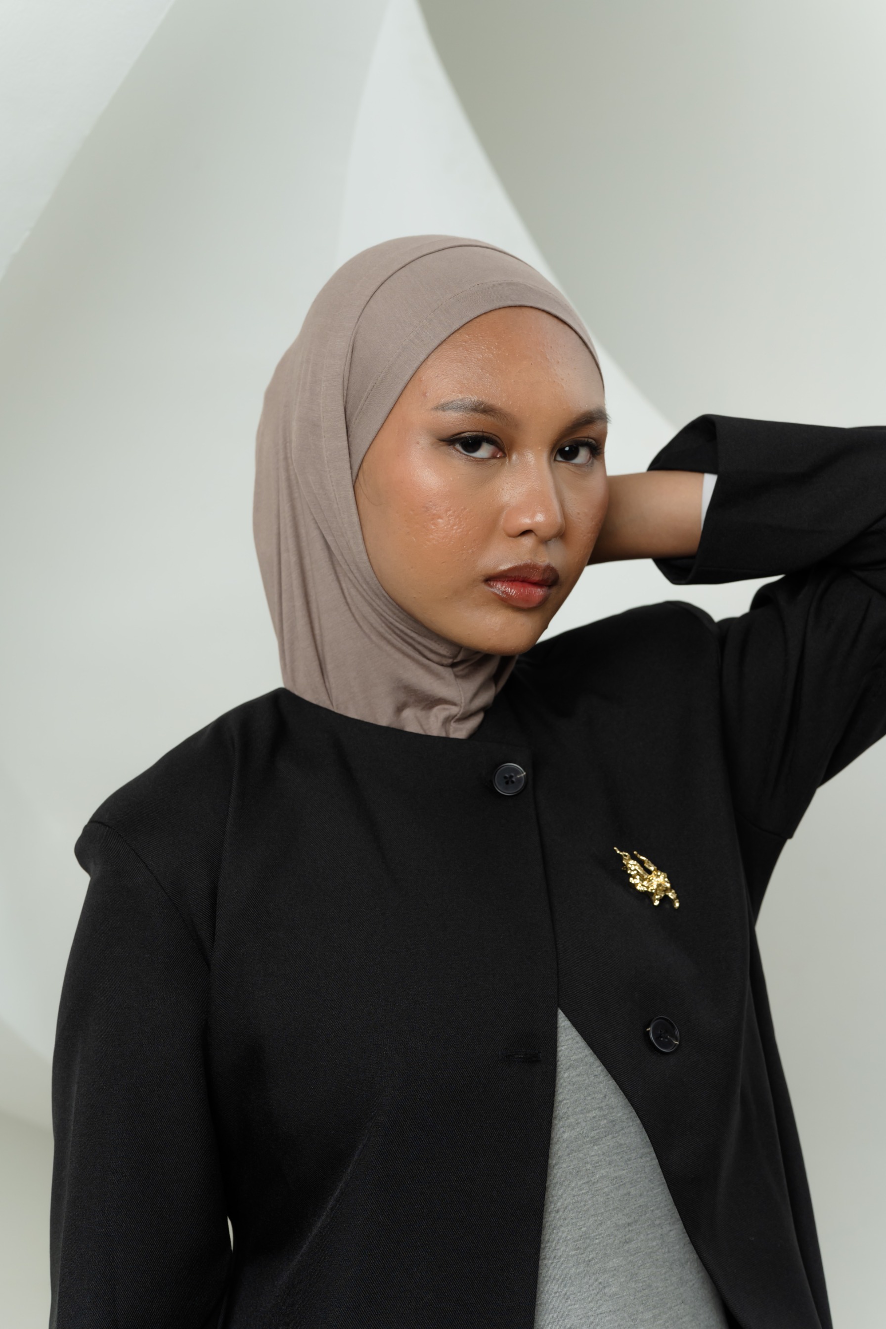 Lira Instant Tie Mocha | TENCEL™️ Hijab