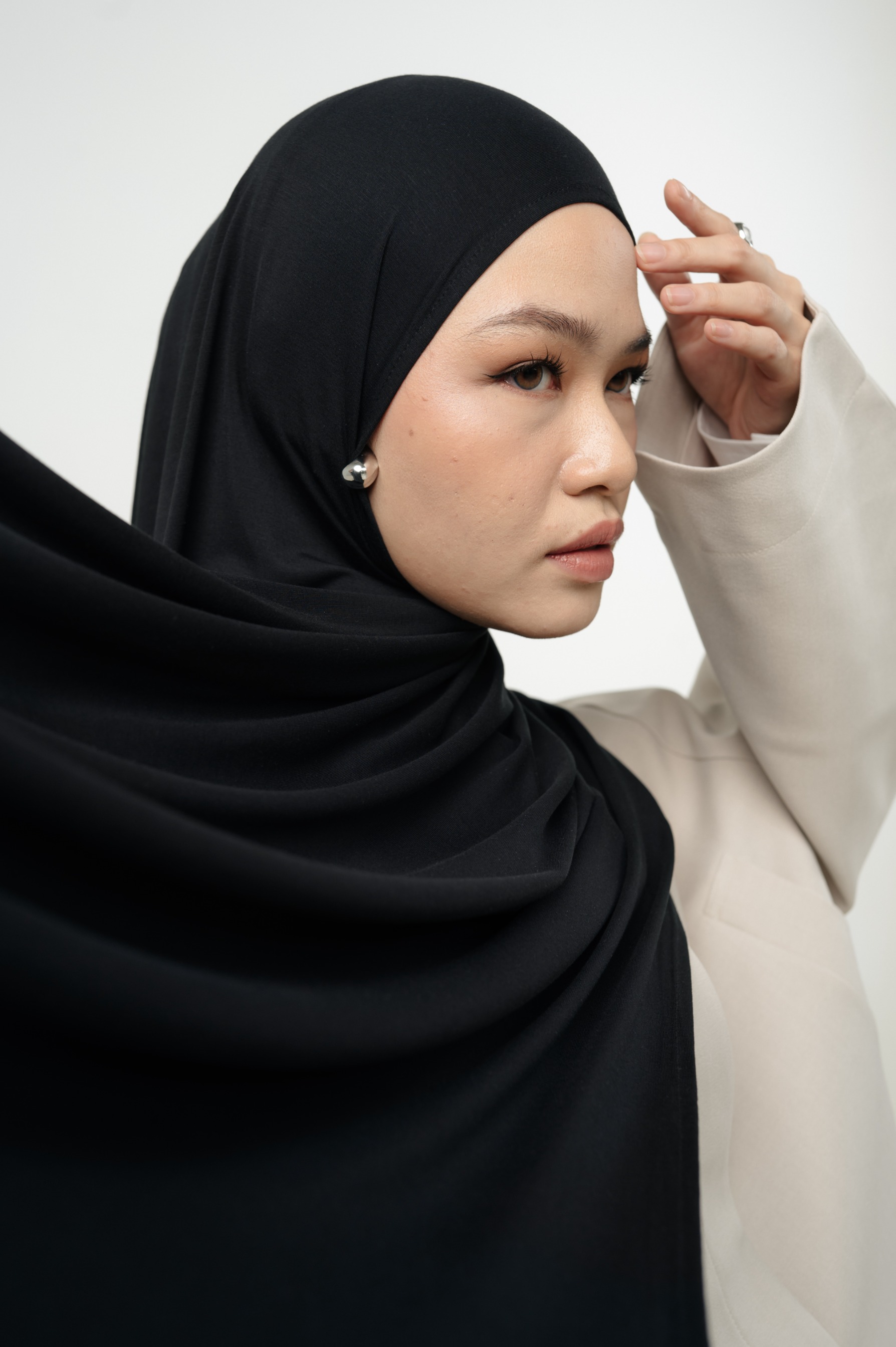 Zueda Instant Scarf Black | Pashmina Premium Bamboo
