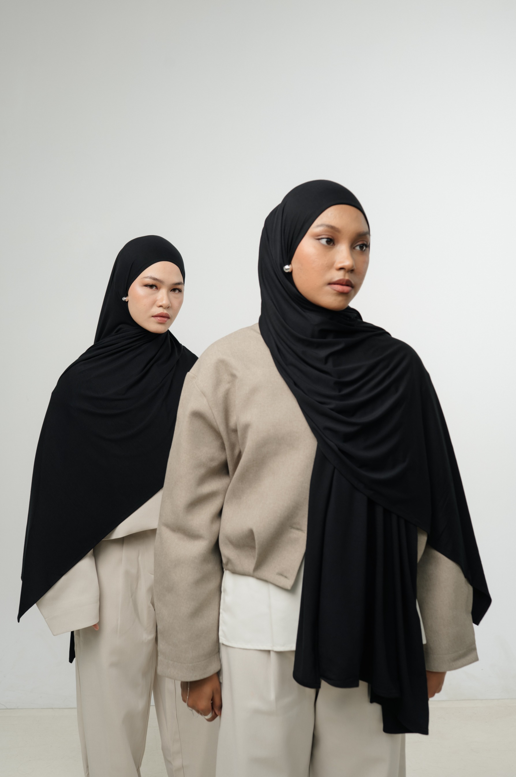 Zueda Instant Scarf Black | Pashmina Premium Bamboo
