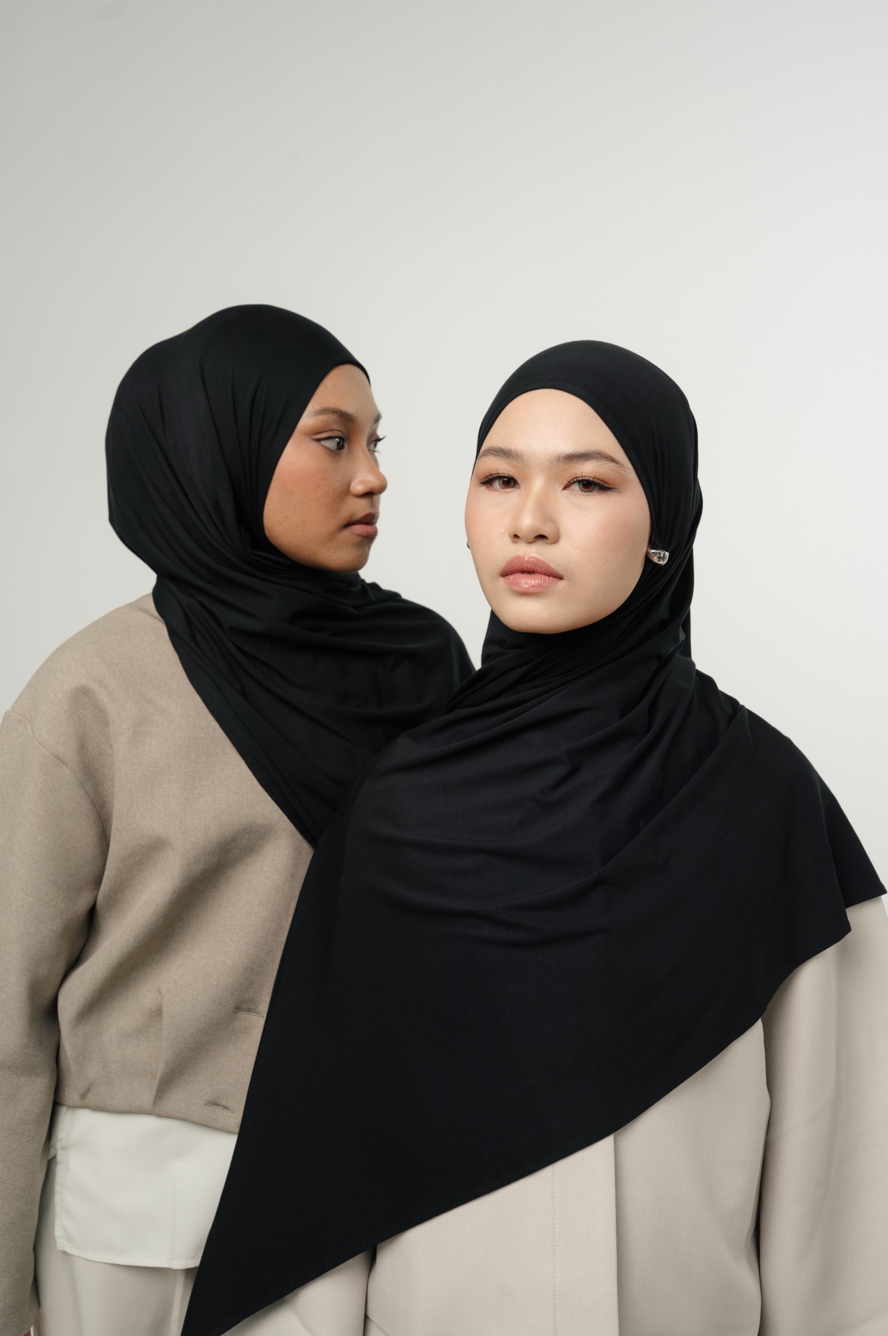 Zueda Instant Scarf Black | Pashmina Premium Bamboo