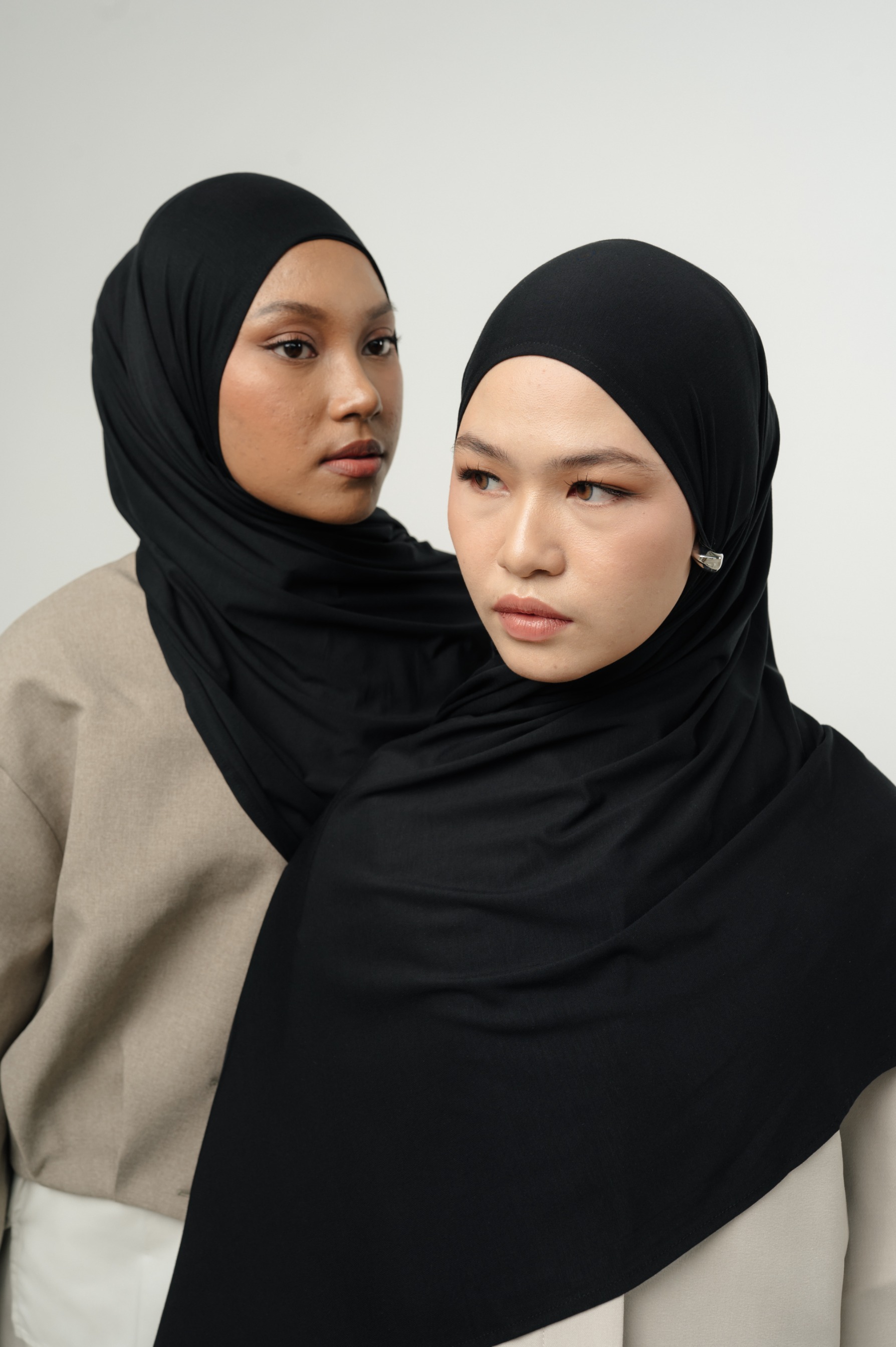 Zueda Instant Scarf Black | Pashmina Premium Bamboo