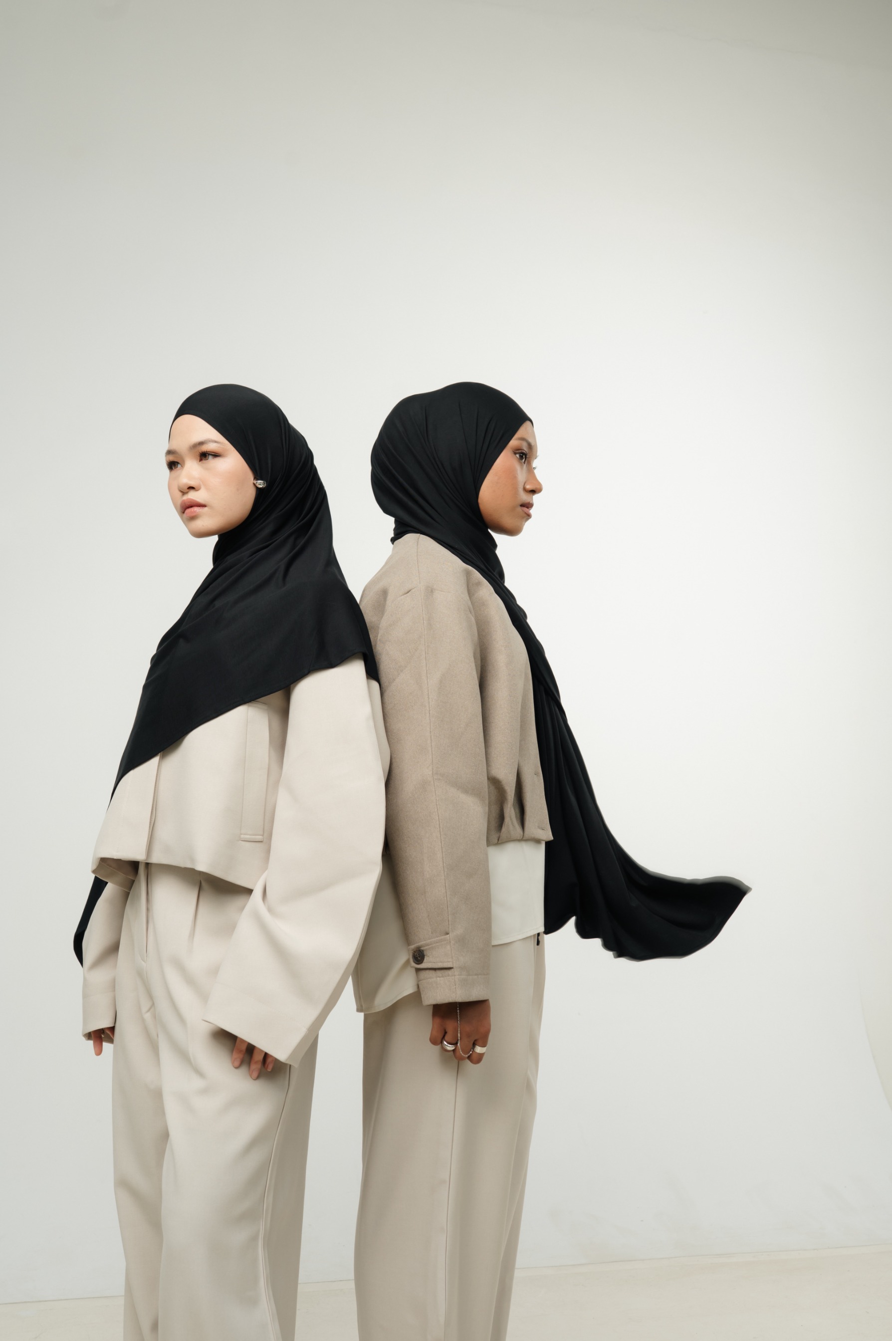 Zueda Instant Scarf Black | Pashmina Premium Bamboo