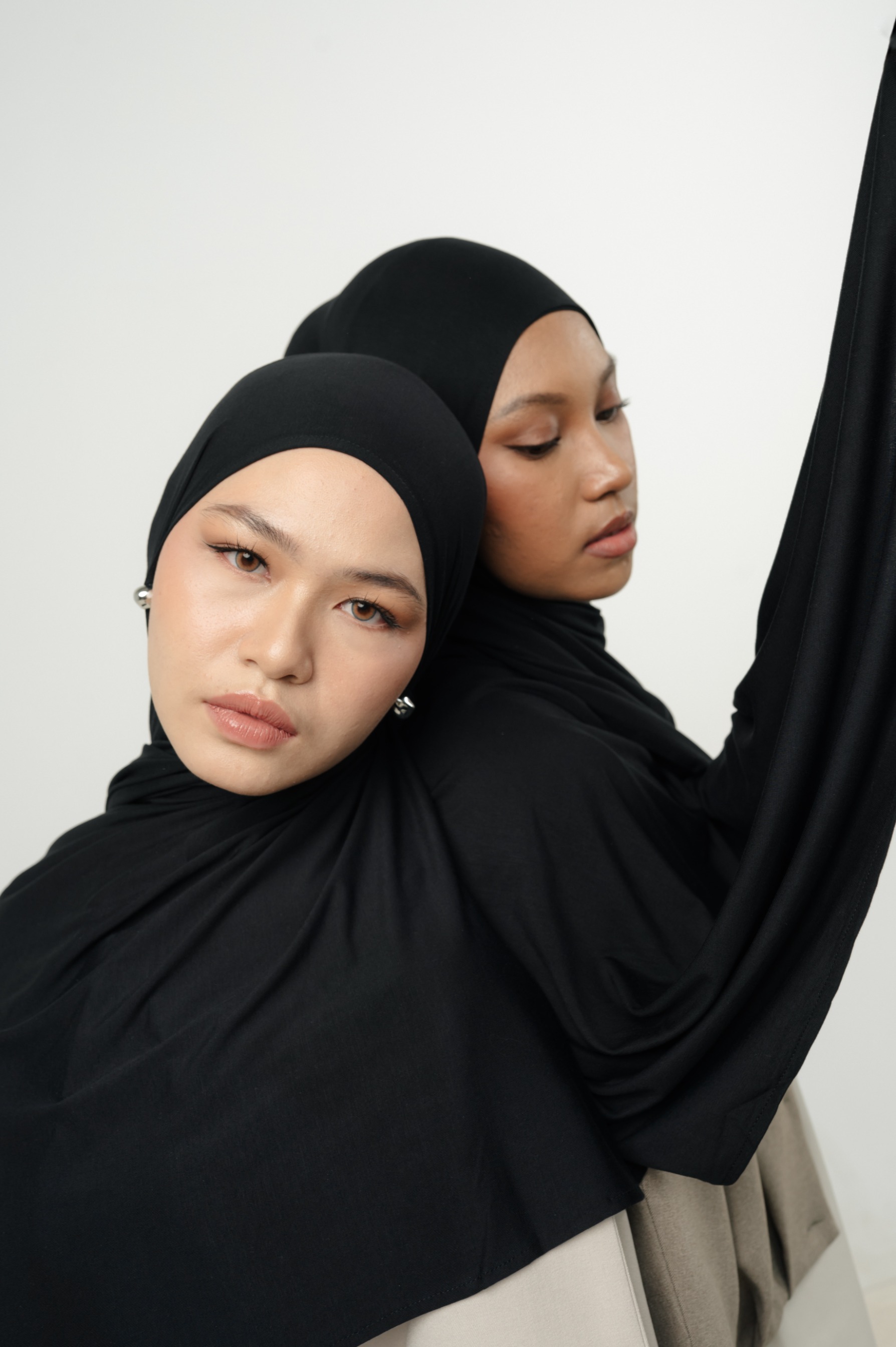 Zueda Instant Scarf Black | Pashmina Premium Bamboo