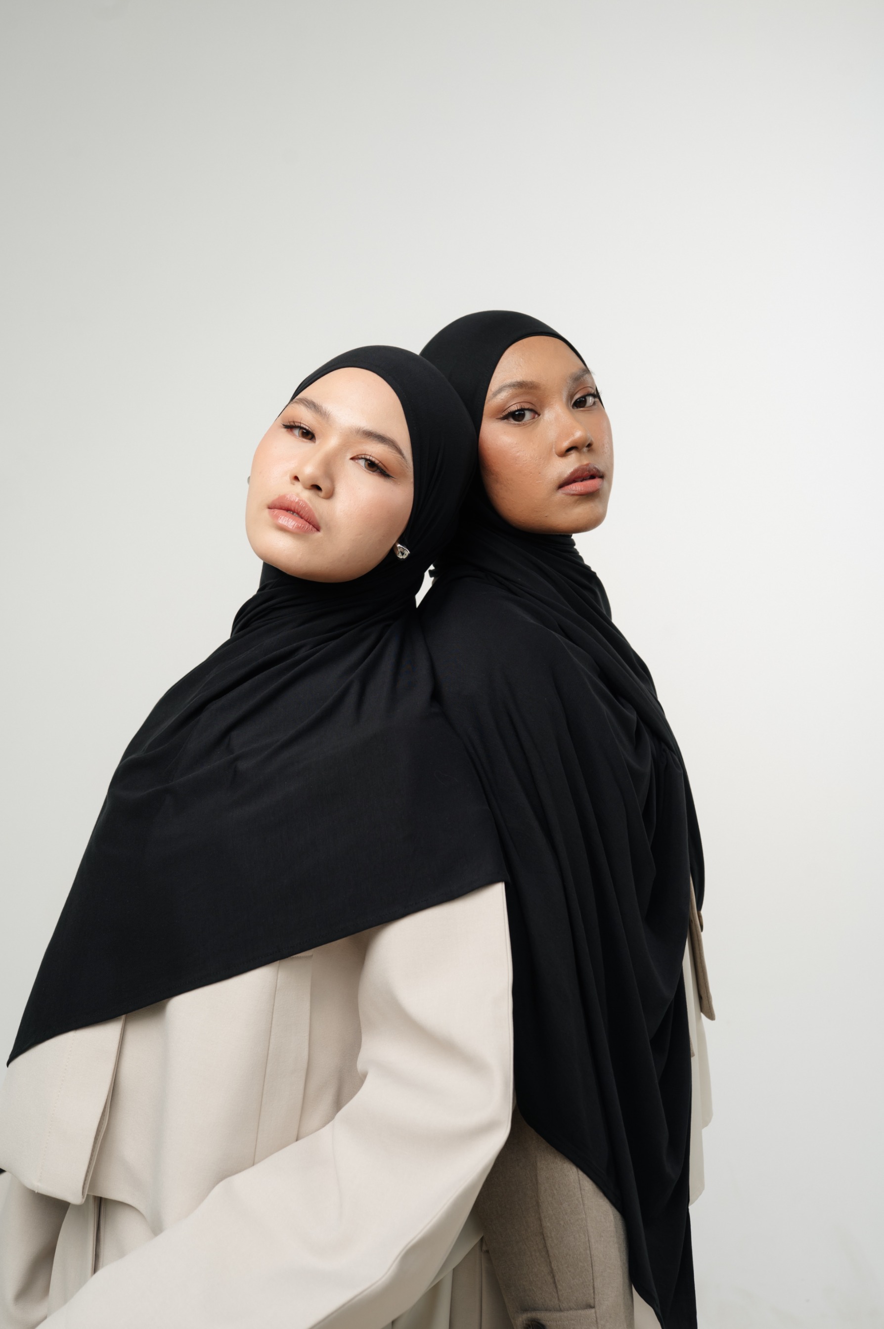 Zueda Instant Scarf Black | Pashmina Premium Bamboo