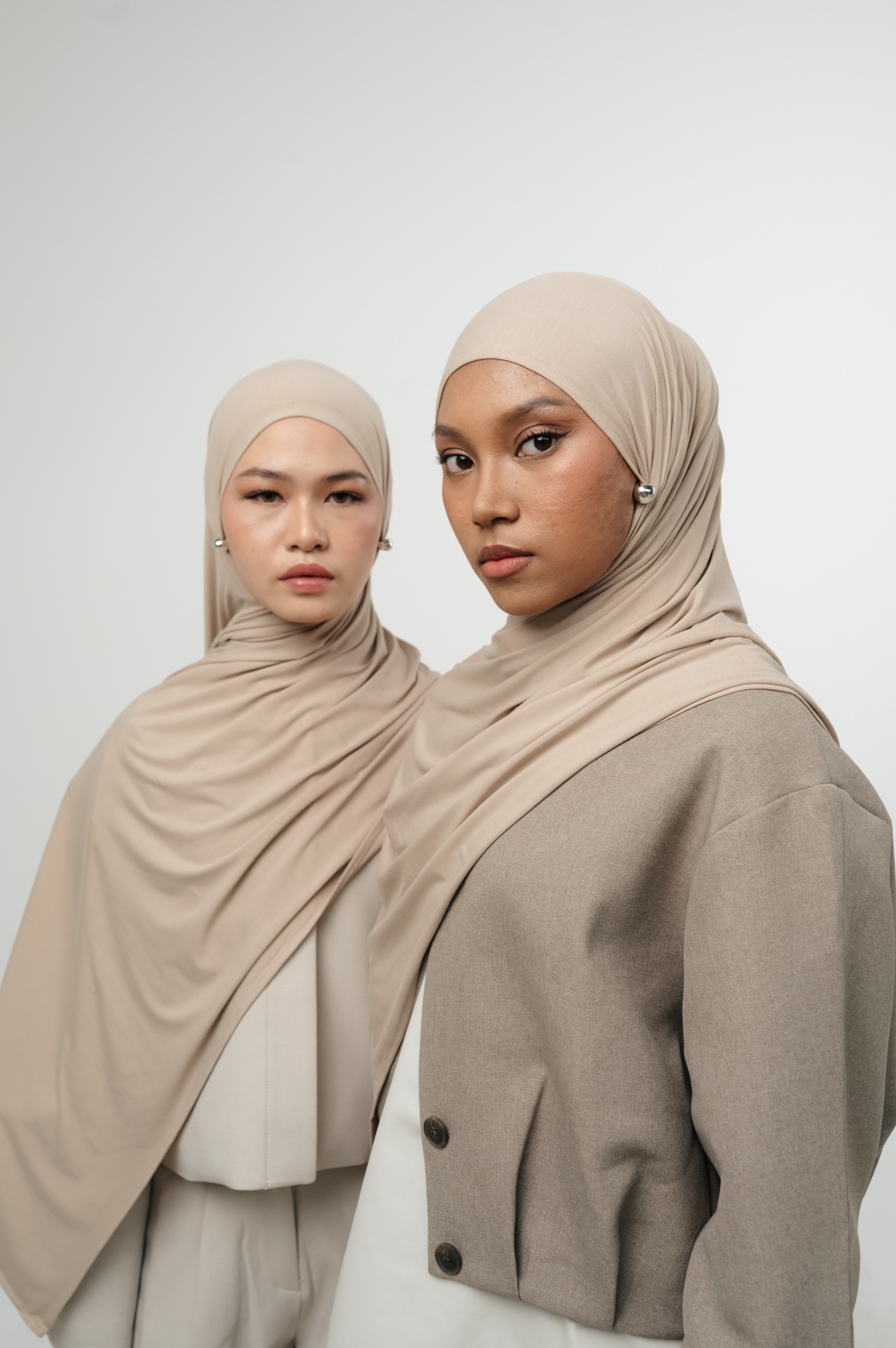 Zueda Instant Scarf Light Mocha | Pashmina Premium Bamboo