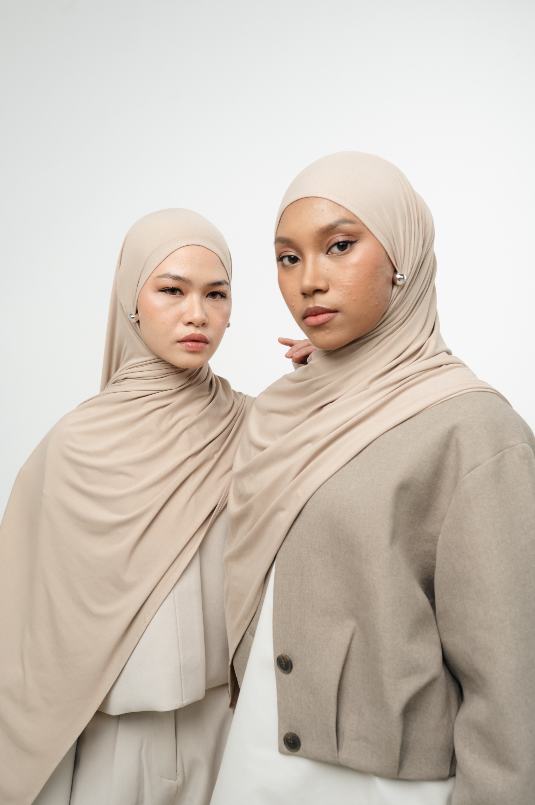 Zueda Instant Scarf Light Mocha | Pashmina Premium Bamboo