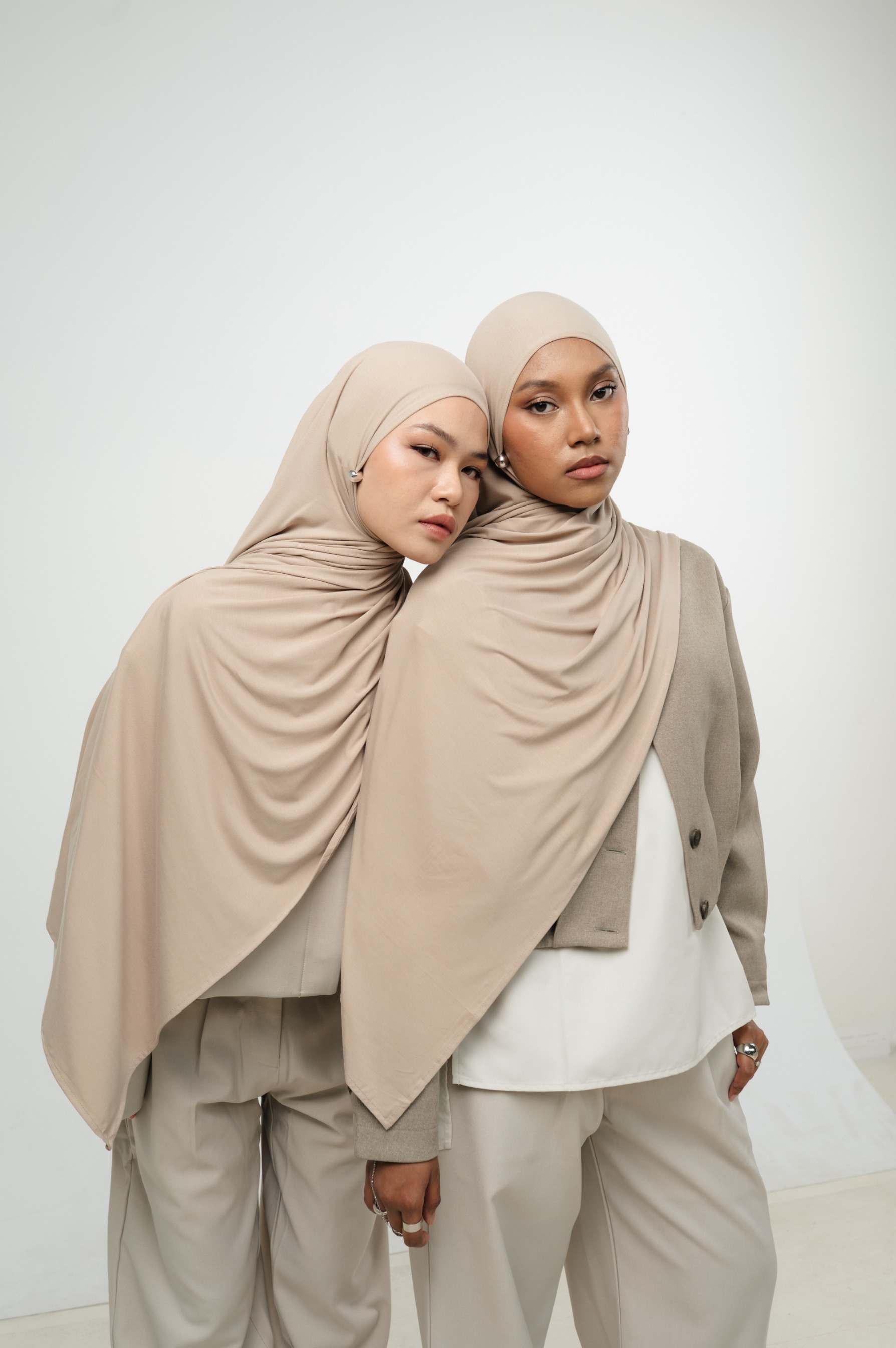 Zueda Instant Scarf Light Mocha | Pashmina Premium Bamboo