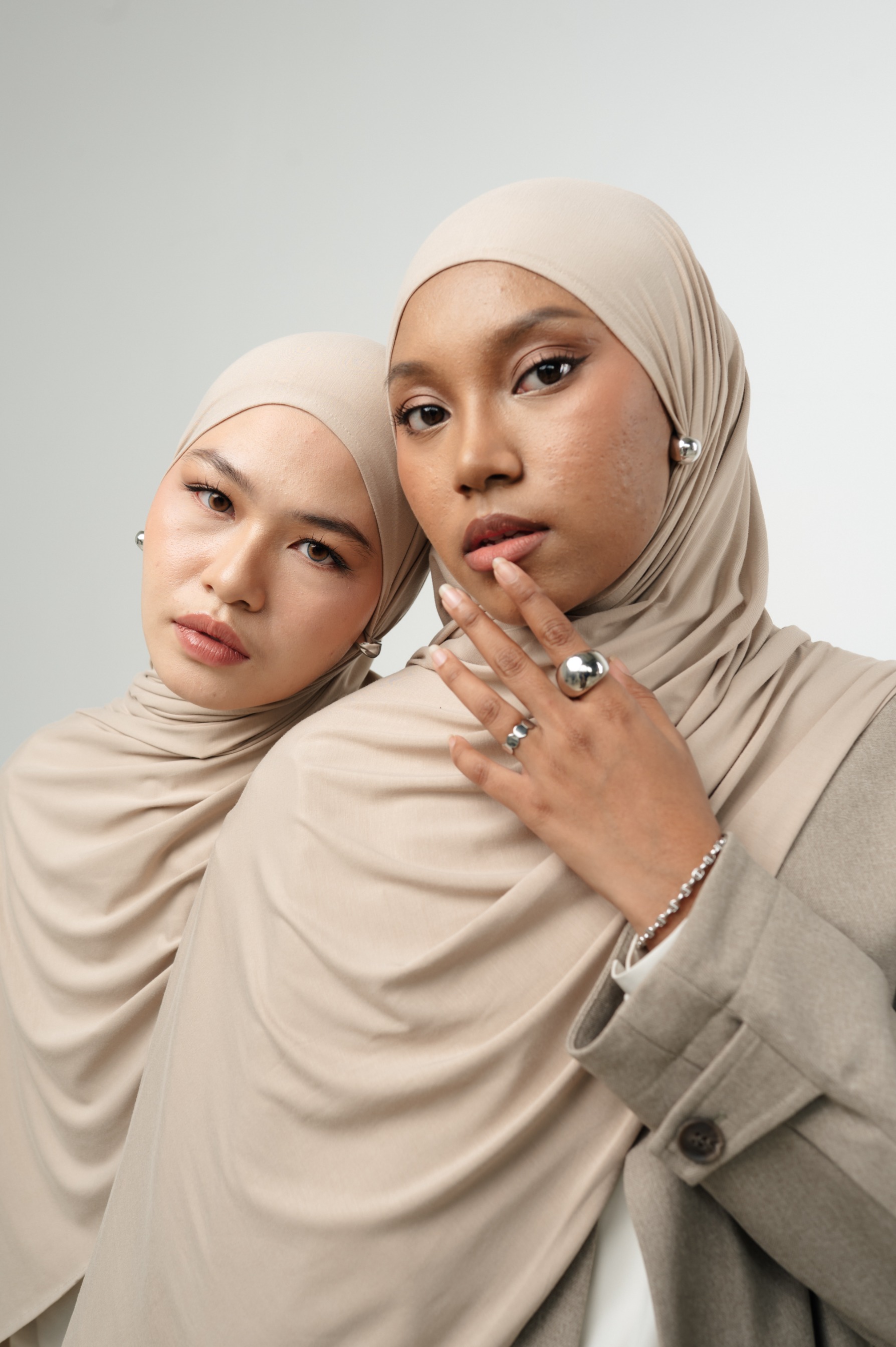 Zueda Instant Scarf Light Mocha | Pashmina Premium Bamboo