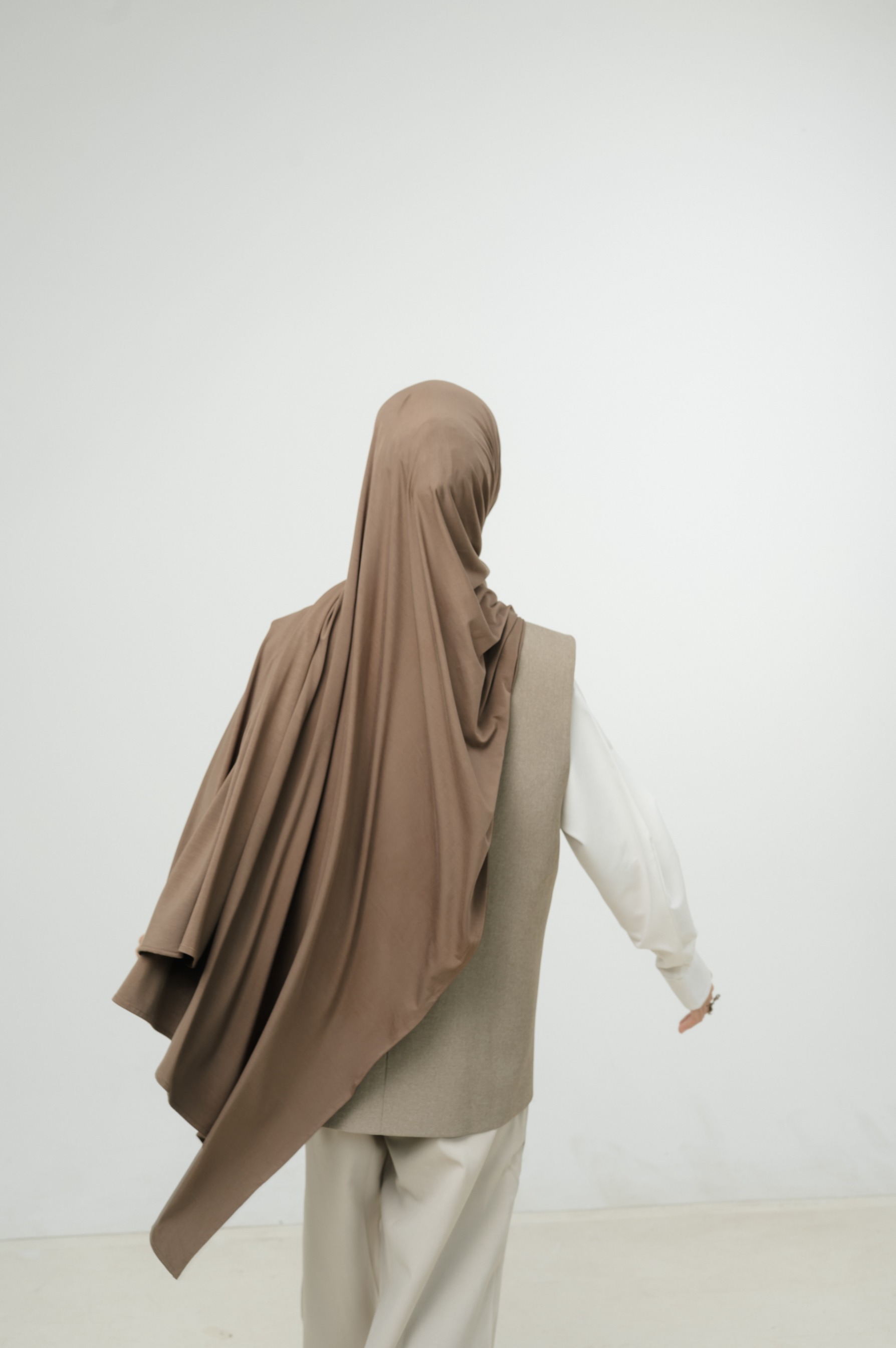 Zueda Instant Scarf Taupe | Pashmina Premium Bamboo