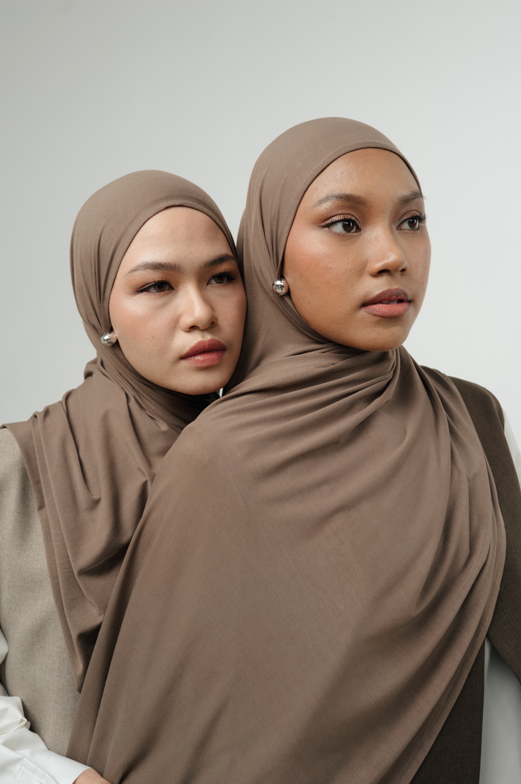 Zueda Instant Scarf Taupe | Pashmina Premium Bamboo