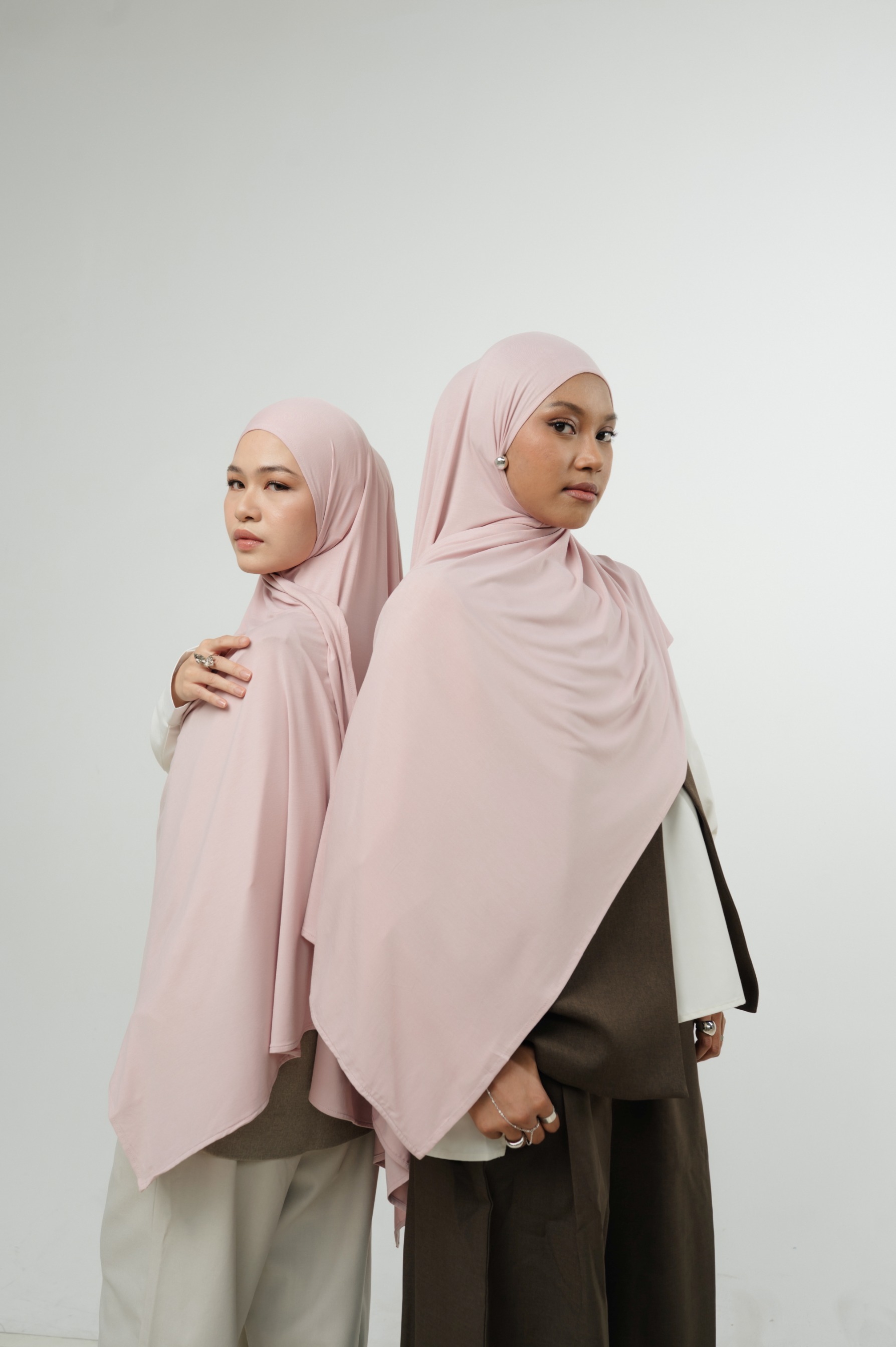 Zueda Instant Scarf Rose Pink | Pashmina Premium Bamboo