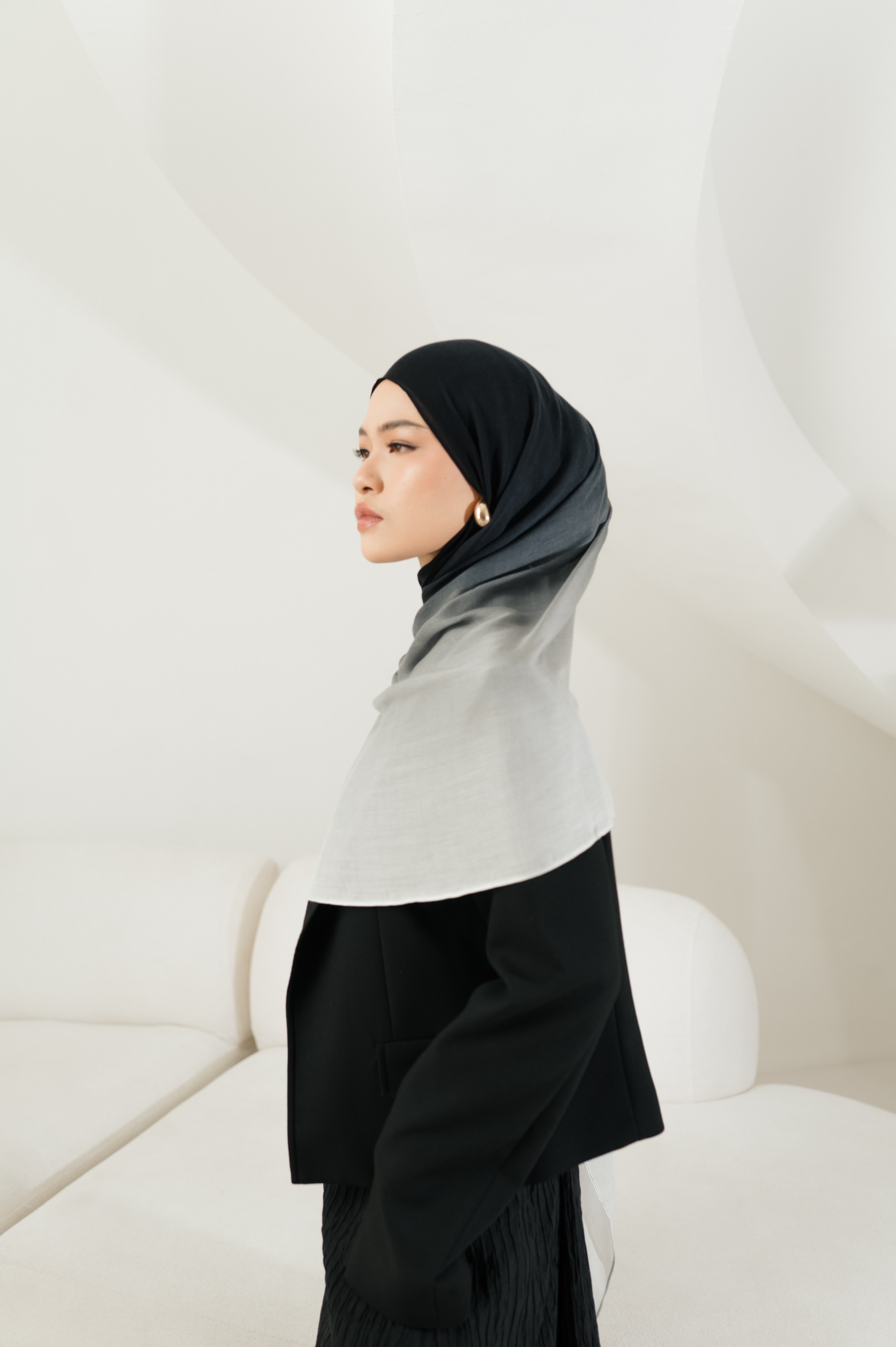 Omna Scarf Echo Dusk | Pashmina Printed Modals