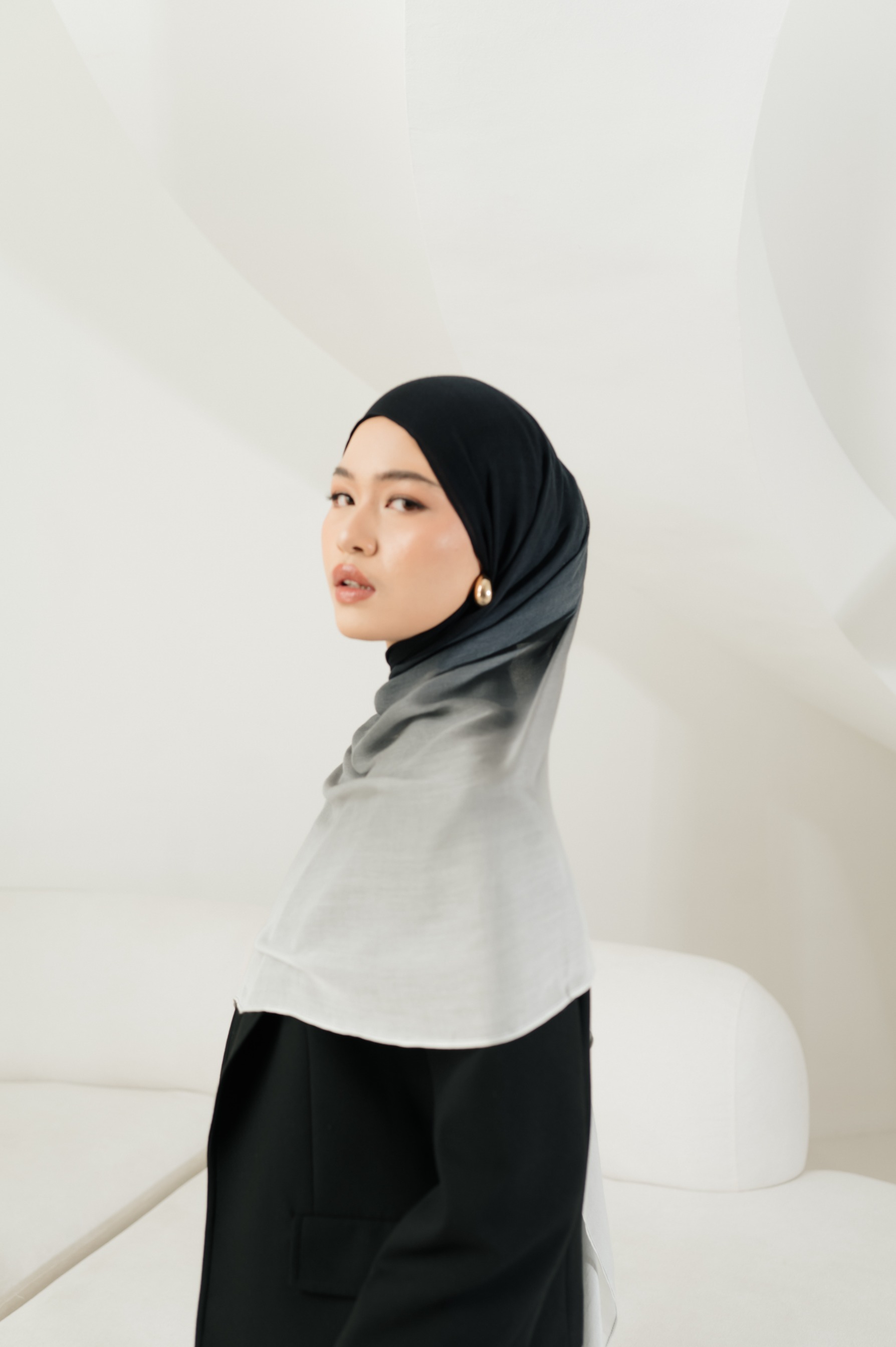 Omna Scarf Echo Dusk | Pashmina Printed Modals