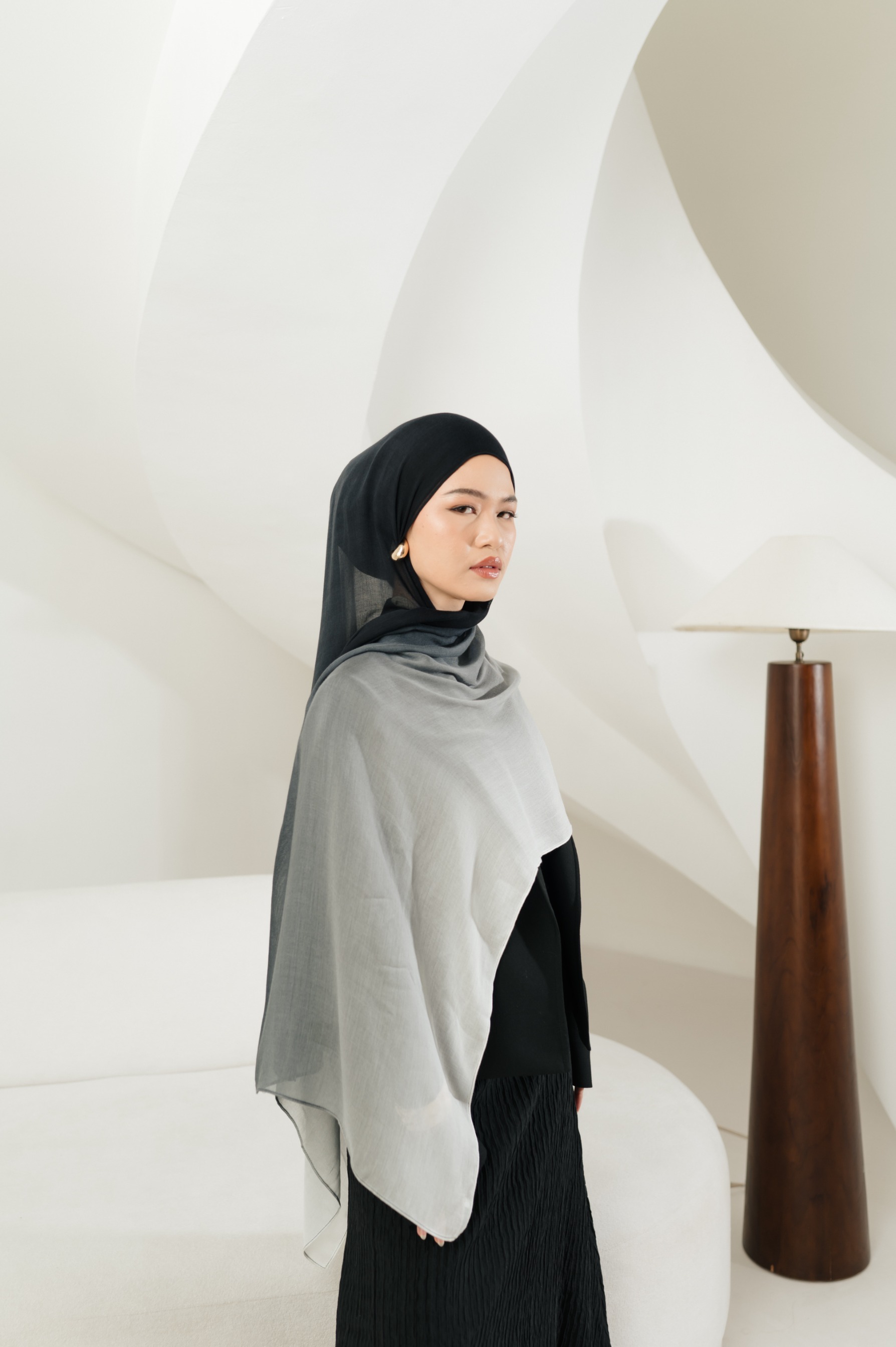 Omna Scarf Echo Dusk | Pashmina Printed Modals