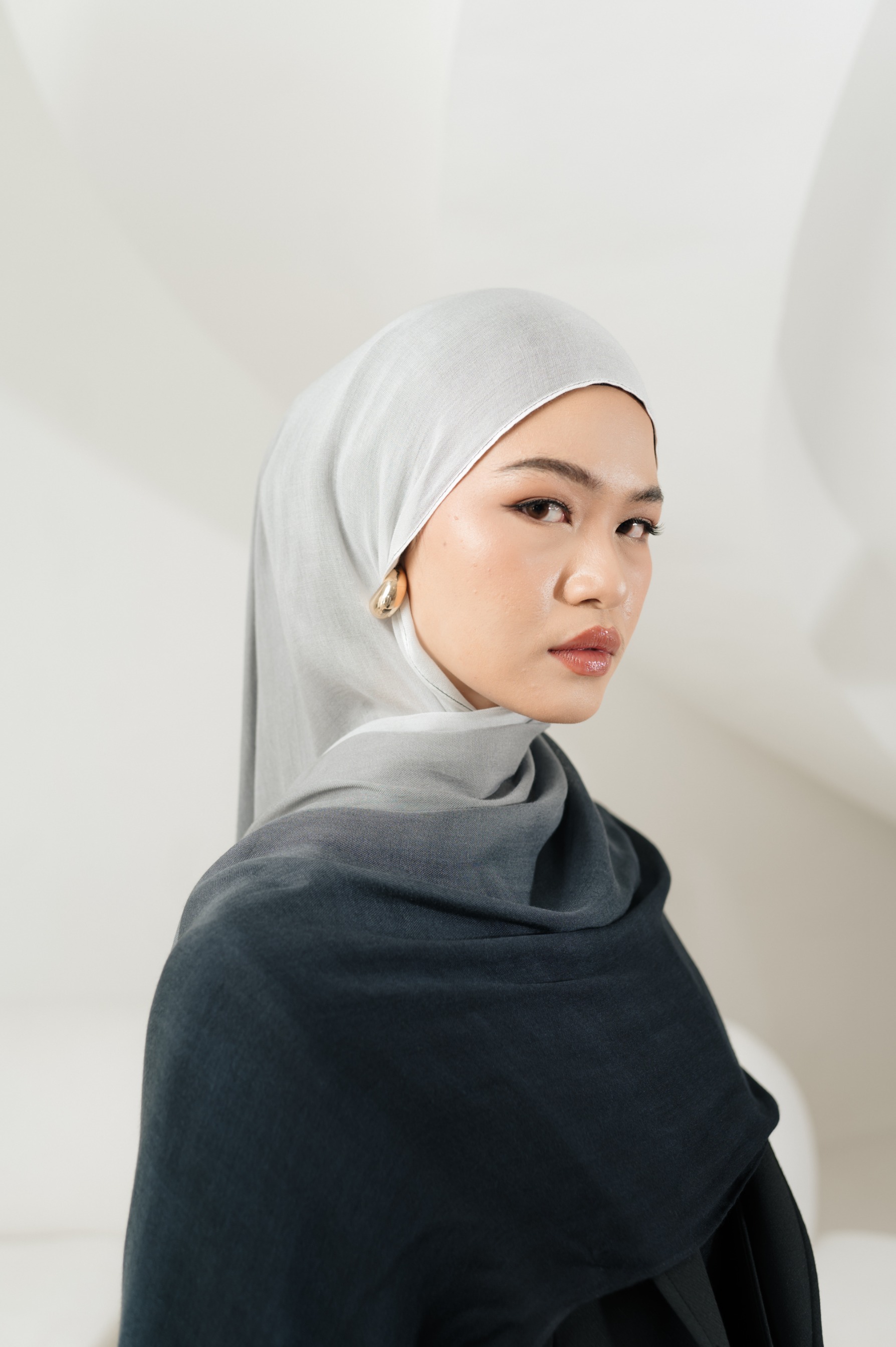 Omna Scarf Echo Dusk | Pashmina Printed Modals