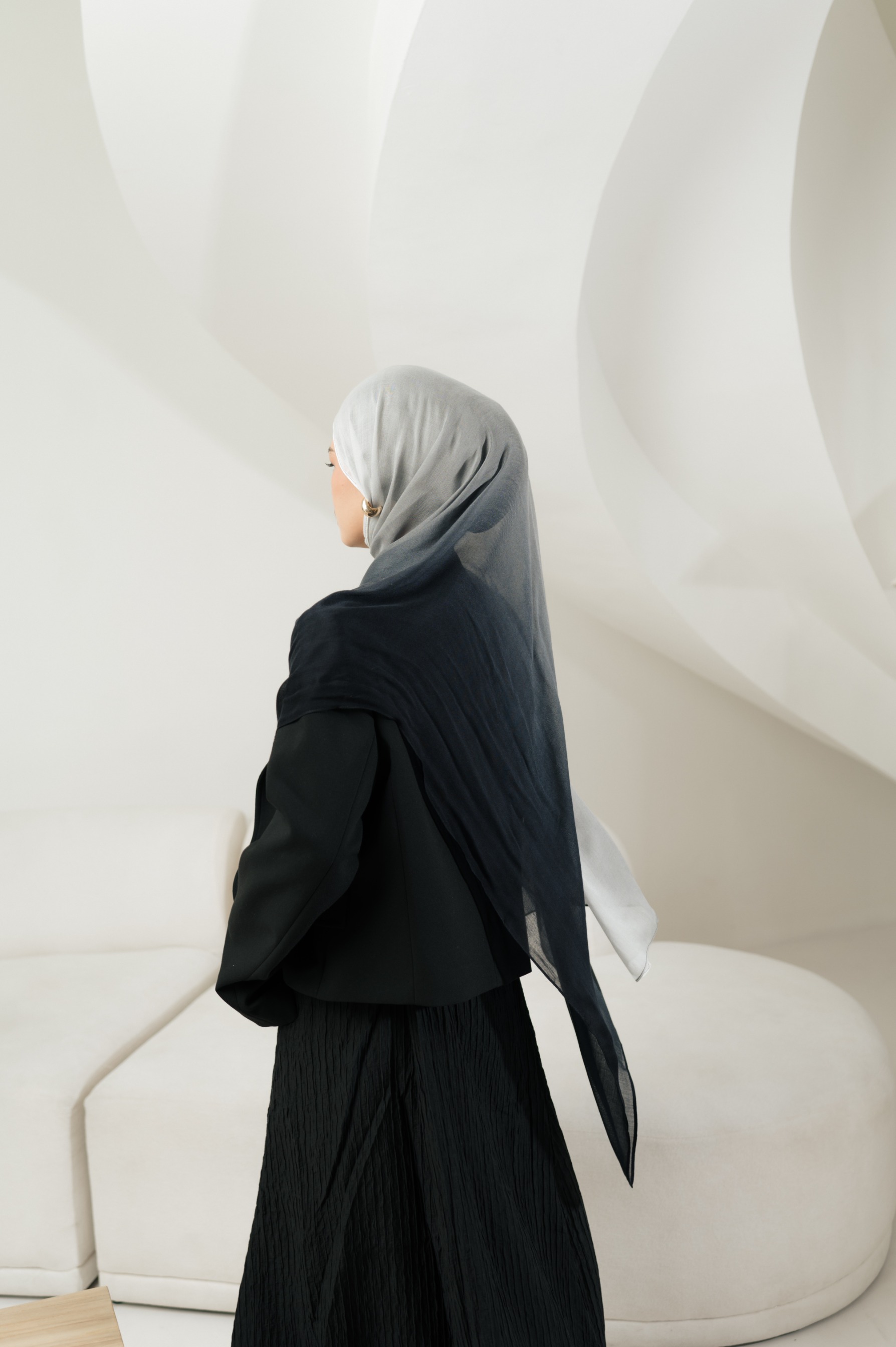 Omna Scarf Echo Dusk | Pashmina Printed Modals