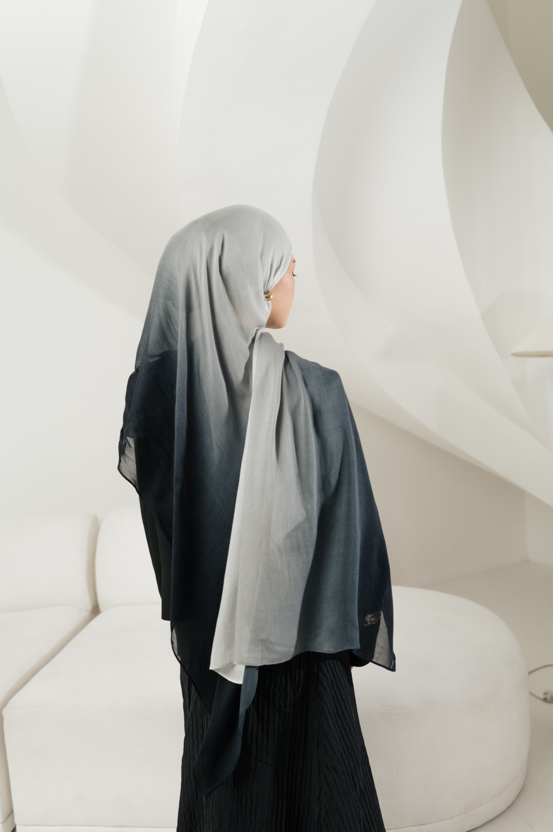 Omna Scarf Echo Dusk | Pashmina Printed Modals