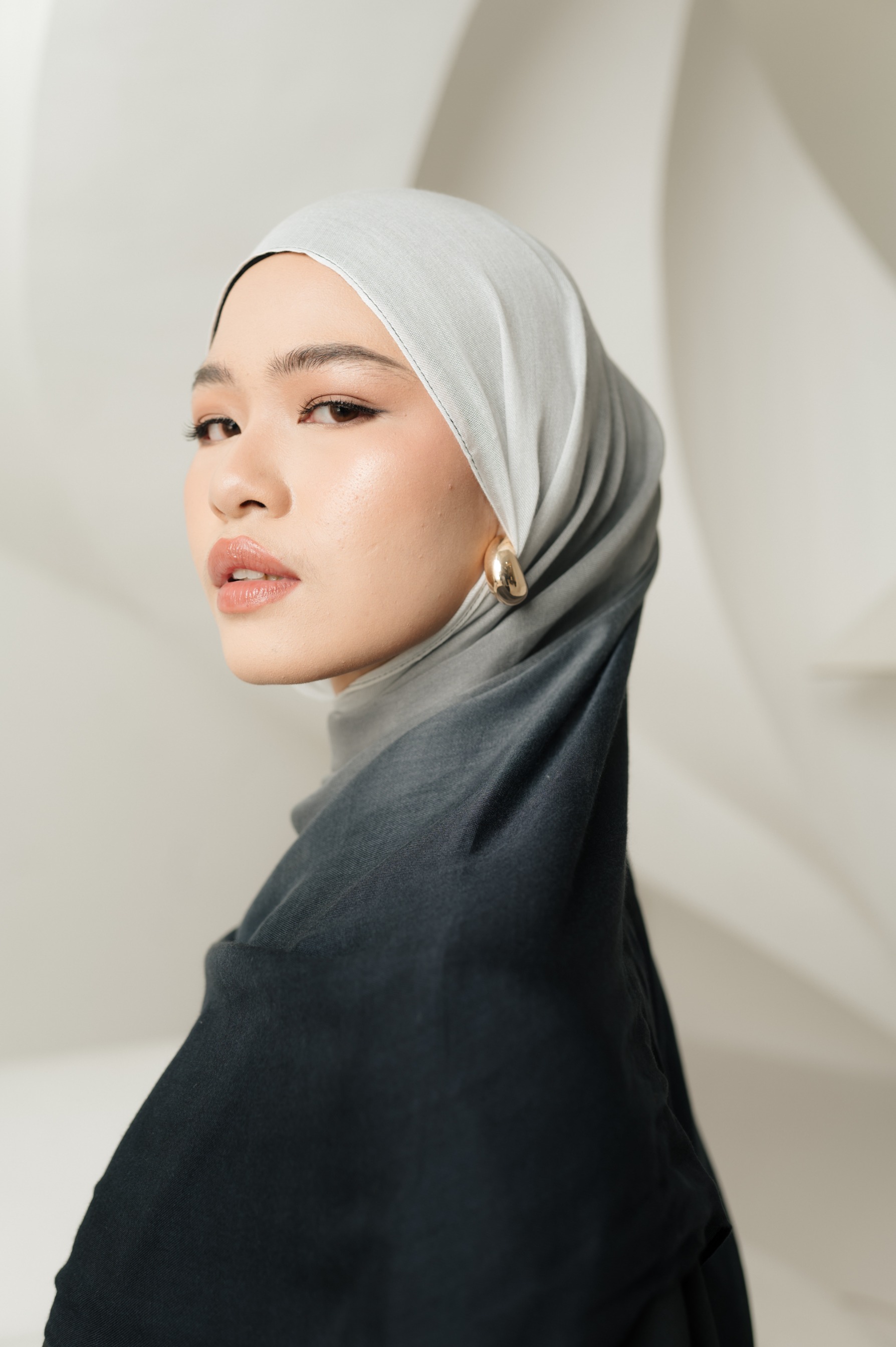 Omna Scarf Echo Dusk | Pashmina Printed Modals