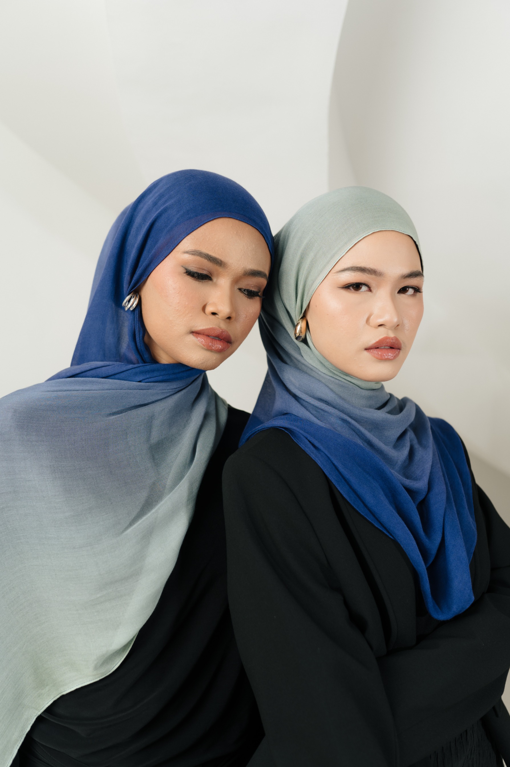 Omna Scarf Moon River | Pashmina Printed Modals