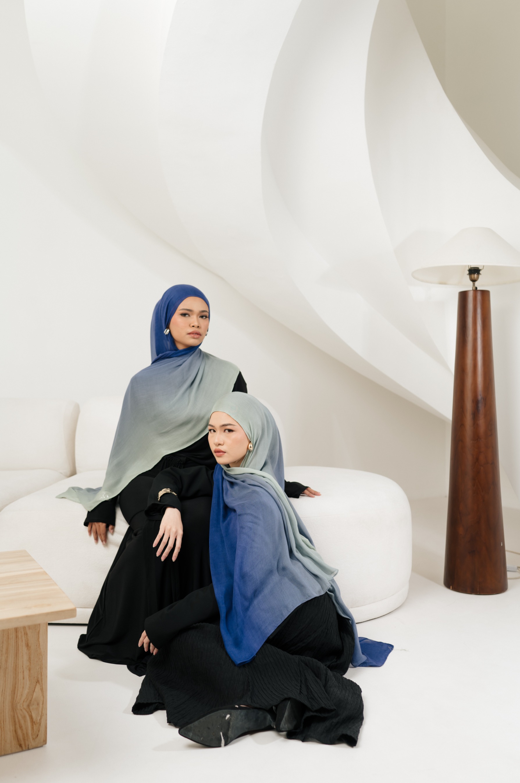 Omna Scarf Moon River | Pashmina Printed Modals