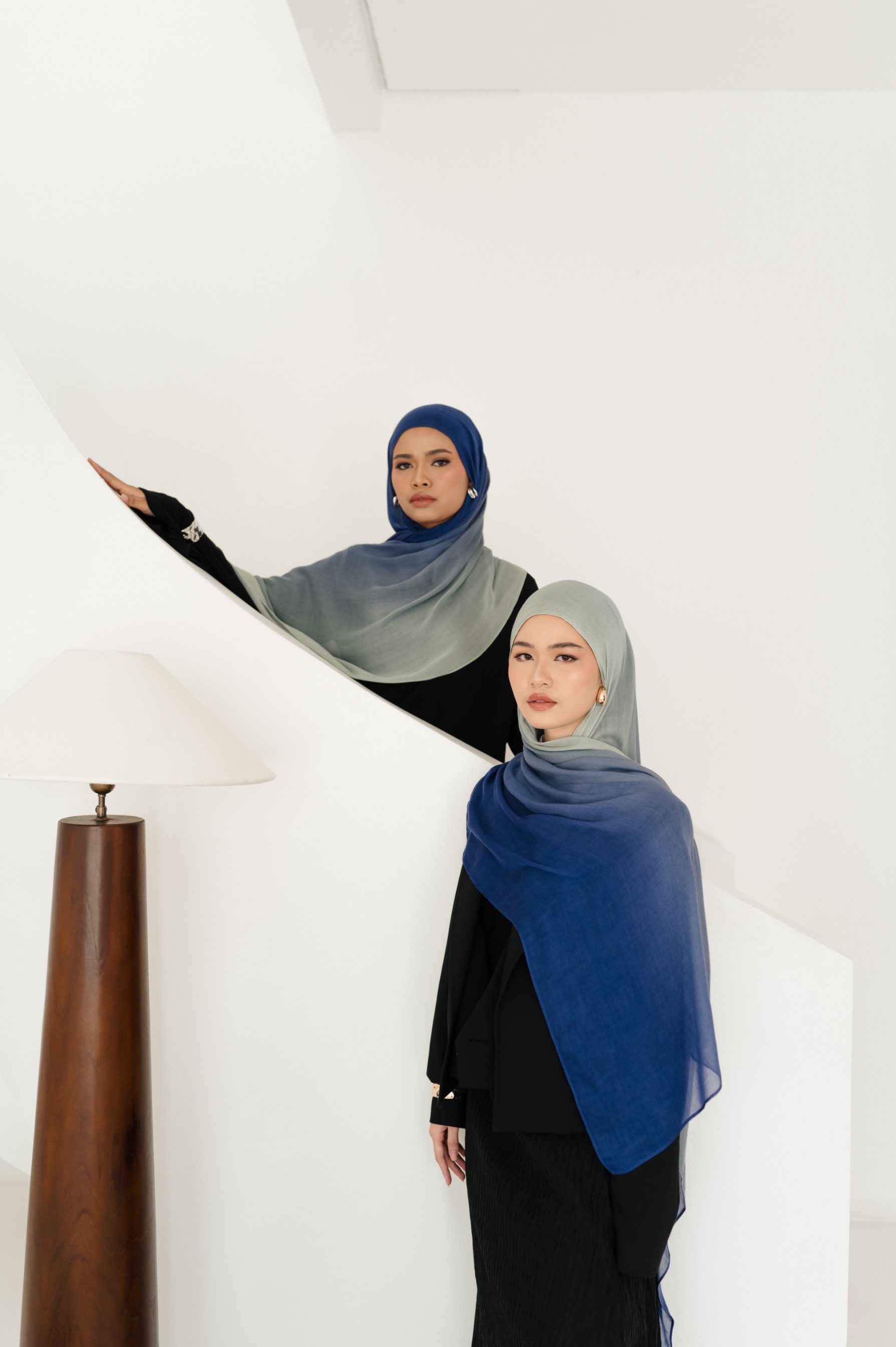 Omna Scarf Moon River | Pashmina Printed Modals